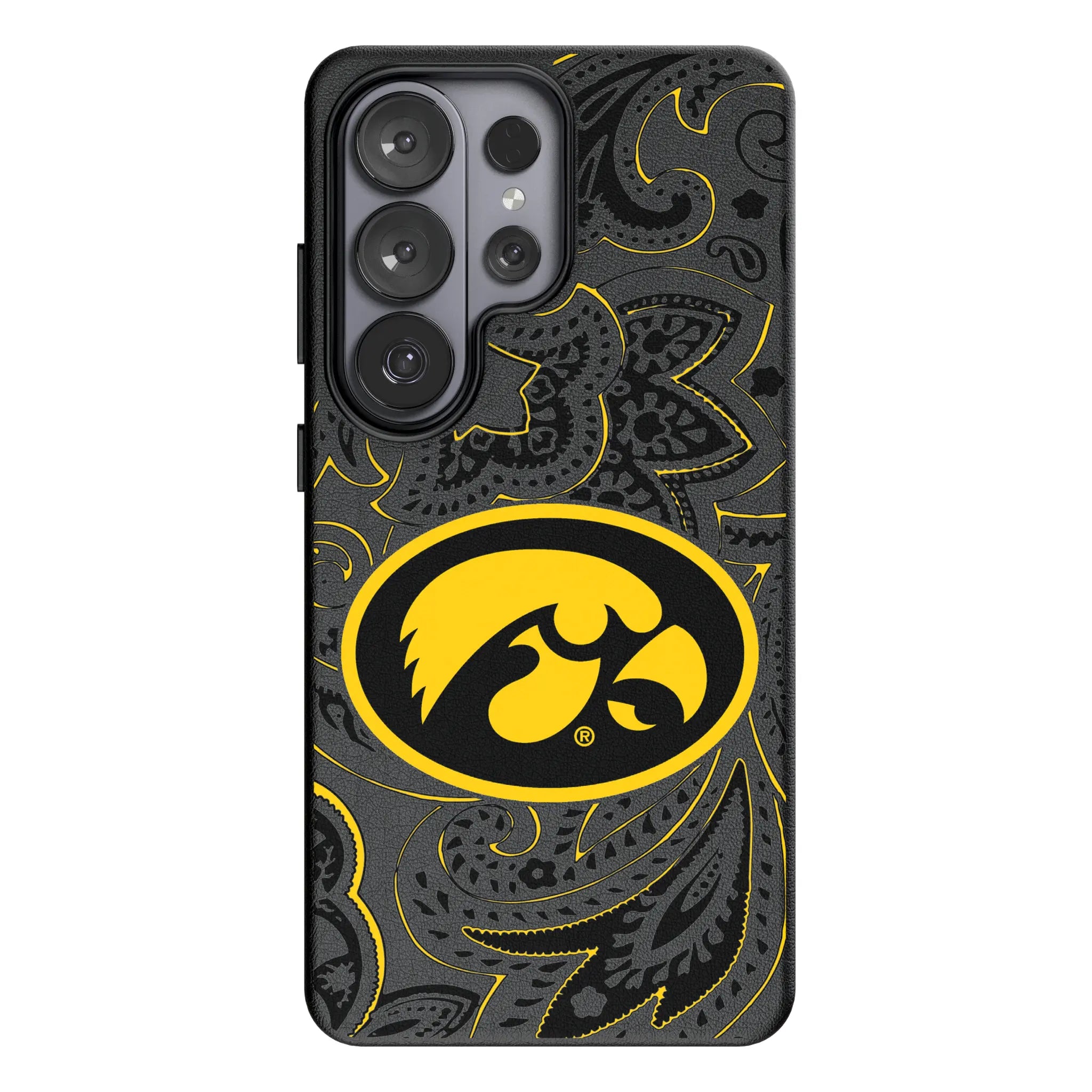 University of Iowa Hawkeyes Paisley Galaxy MagSafe Compatible Phone Case for Samsung Galaxy#Device_Galaxy S26 Ultra