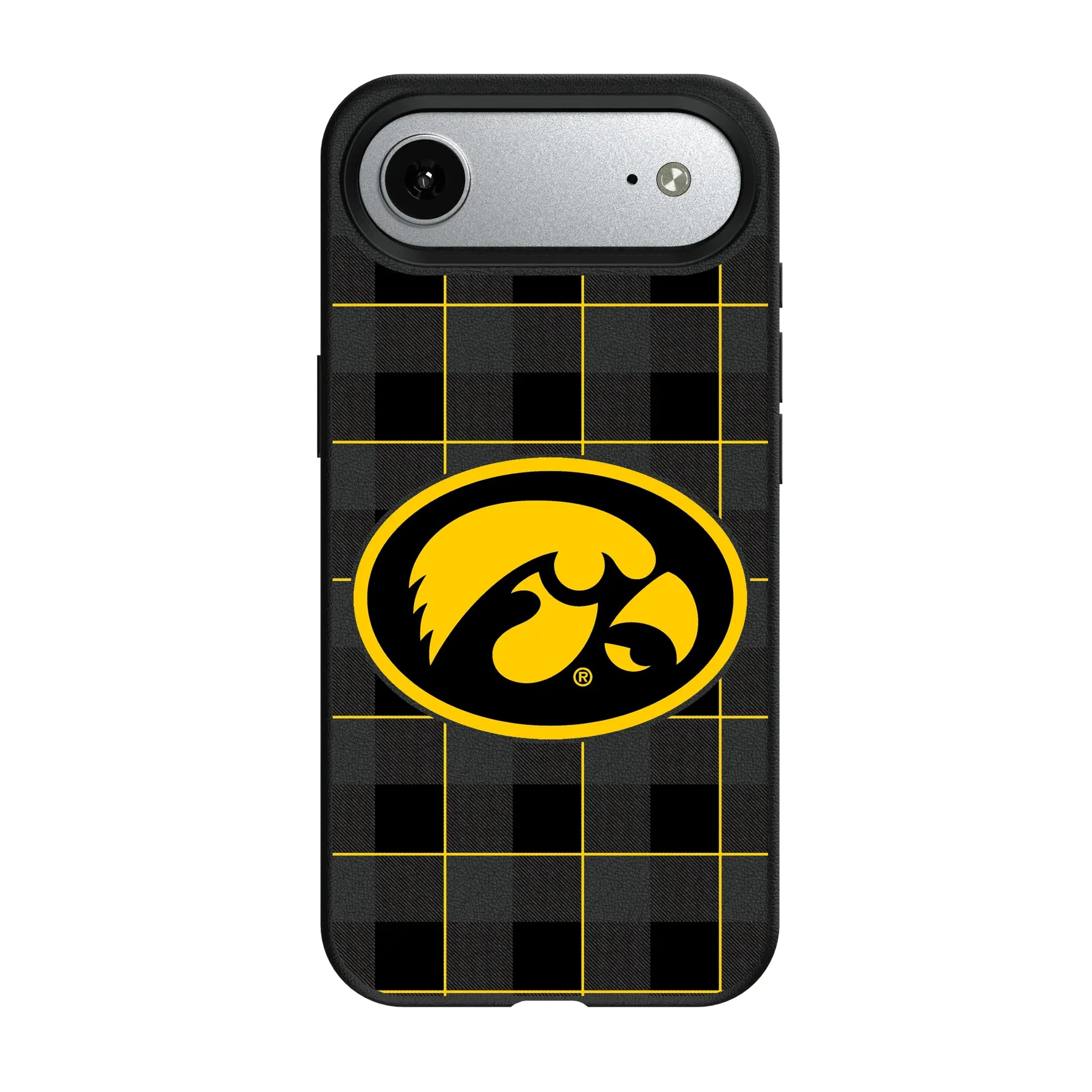 University of Iowa Hawkeyes Plaid iPhone MagSafe Compatible Phone Case for Apple iPhone#Device_iPhone Air