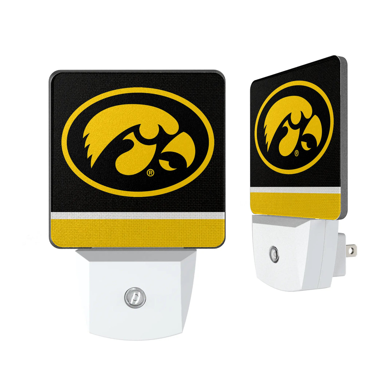 University of Iowa Hawkeyes Stripe Night Light 2-Pack