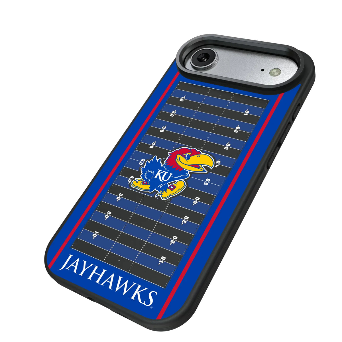 University of Kansas Jayhawks Field iPhone Bump Phone Case for Apple iPhone - Isometric View#Device_iPhone Air