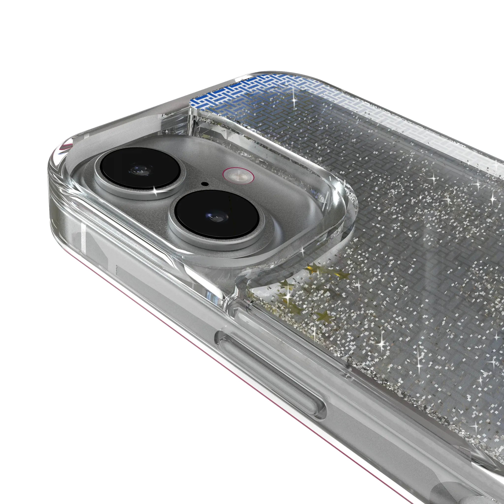 University of Kansas Jayhawks Linen iPhone Glitter Phone Case for Apple iPhone - Detail