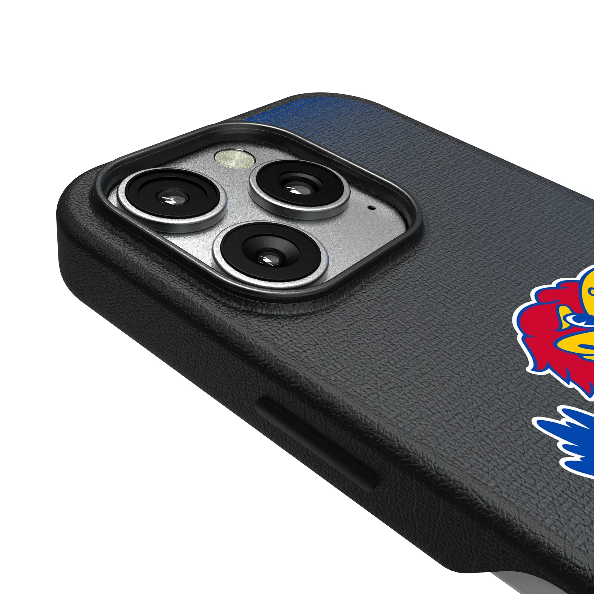 University of Kansas Jayhawks Linen iPhone MagSafe Compatible Phone Case for Apple iPhone - Detail