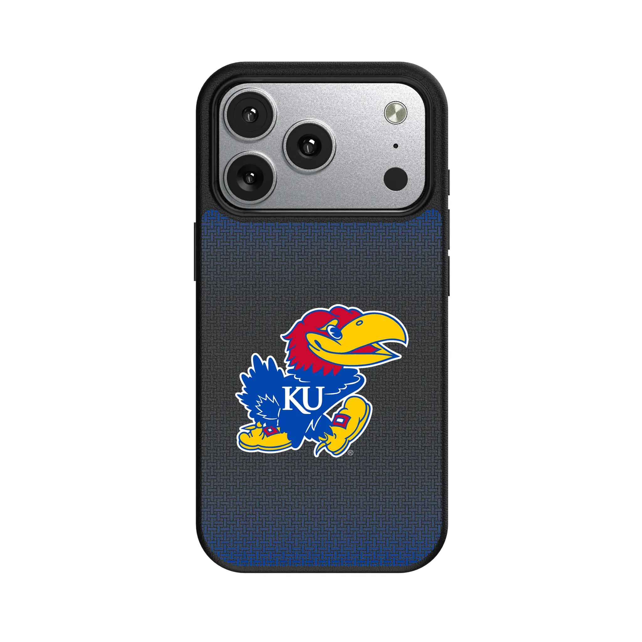 University of Kansas Jayhawks Linen iPhone MagSafe Compatible Phone Case for Apple iPhone#Device_iPhone 17 Pro
