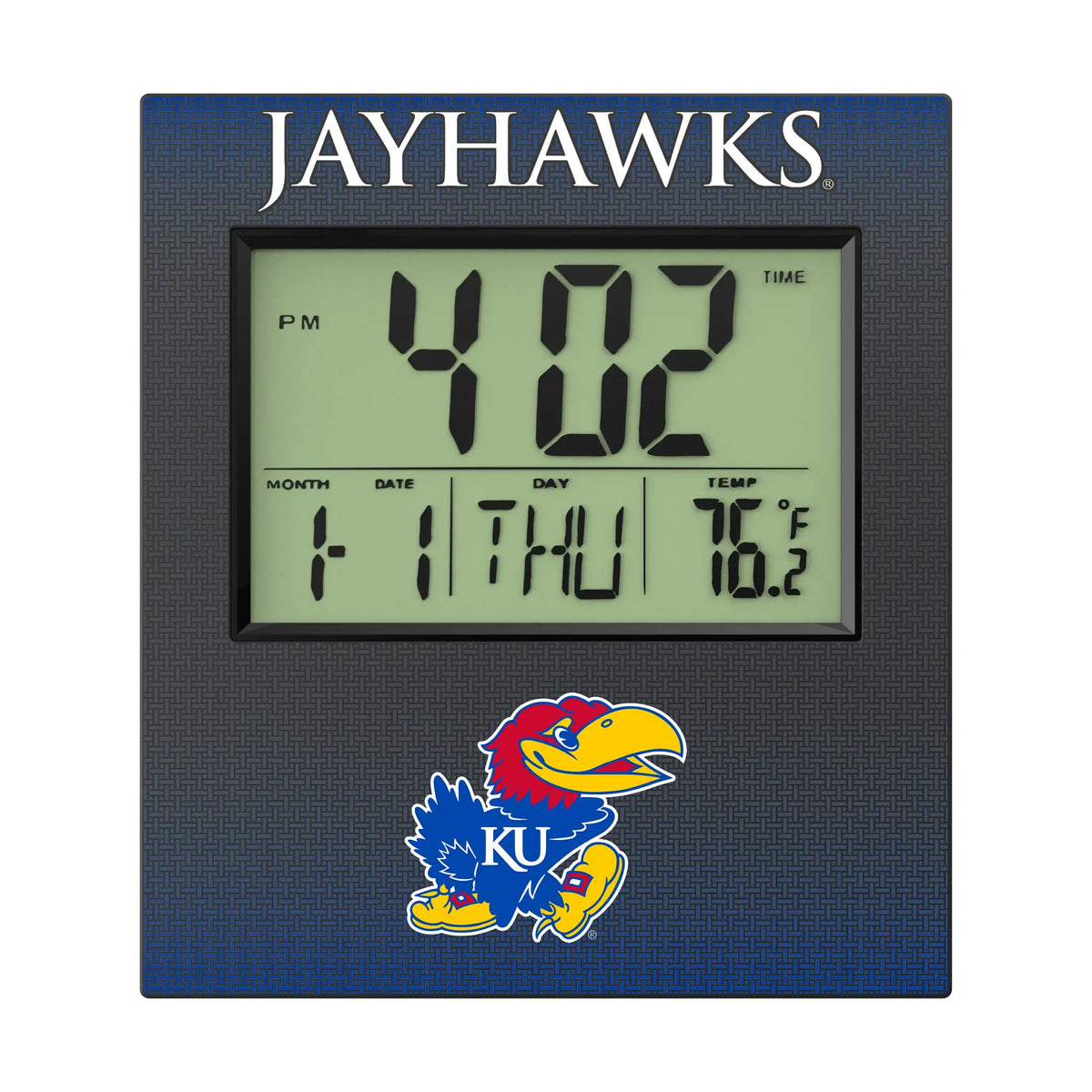University of Kansas Jayhawks Linen Wall Clock