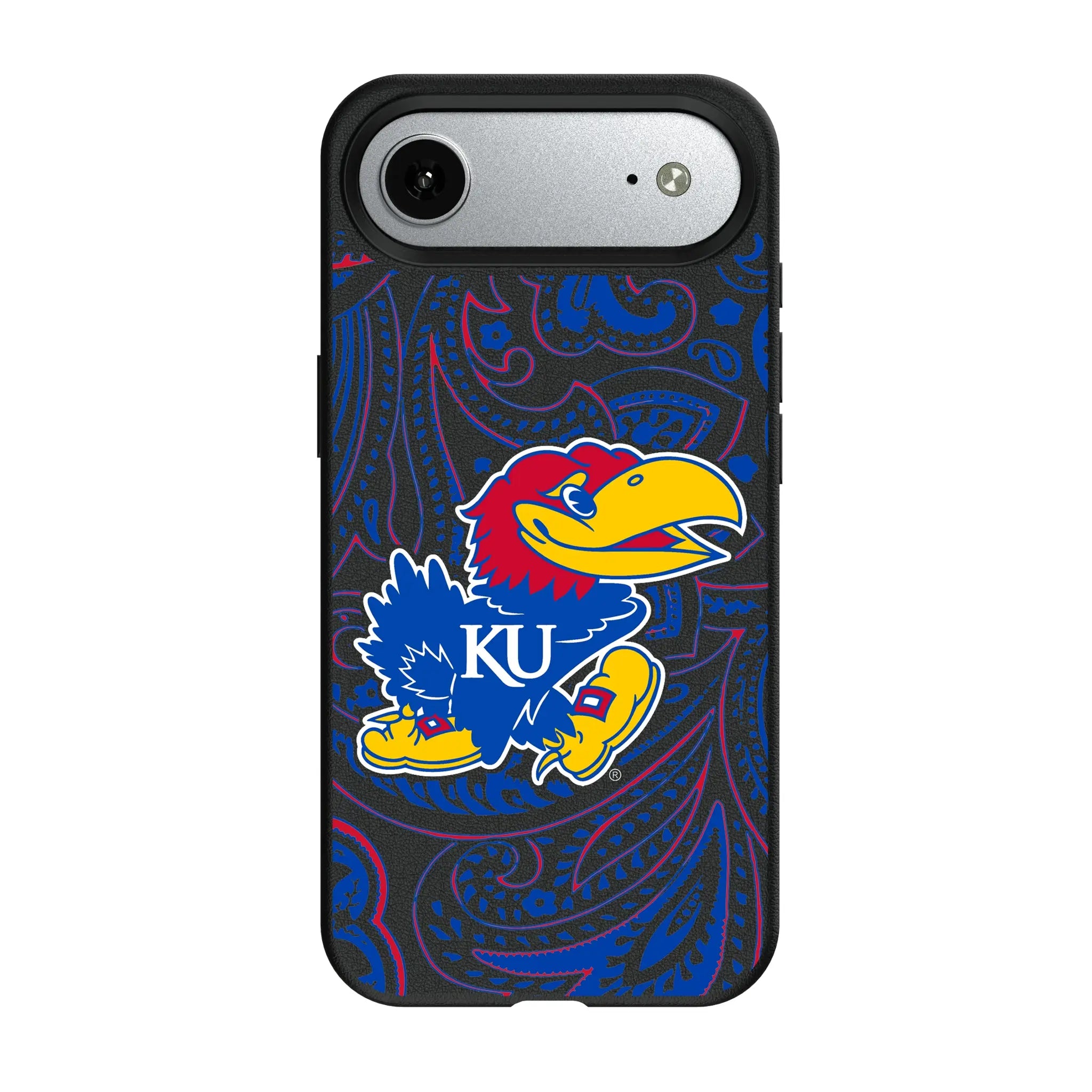 University of Kansas Jayhawks Paisley iPhone MagSafe Compatible Phone Case for Apple iPhone#Device_iPhone Air