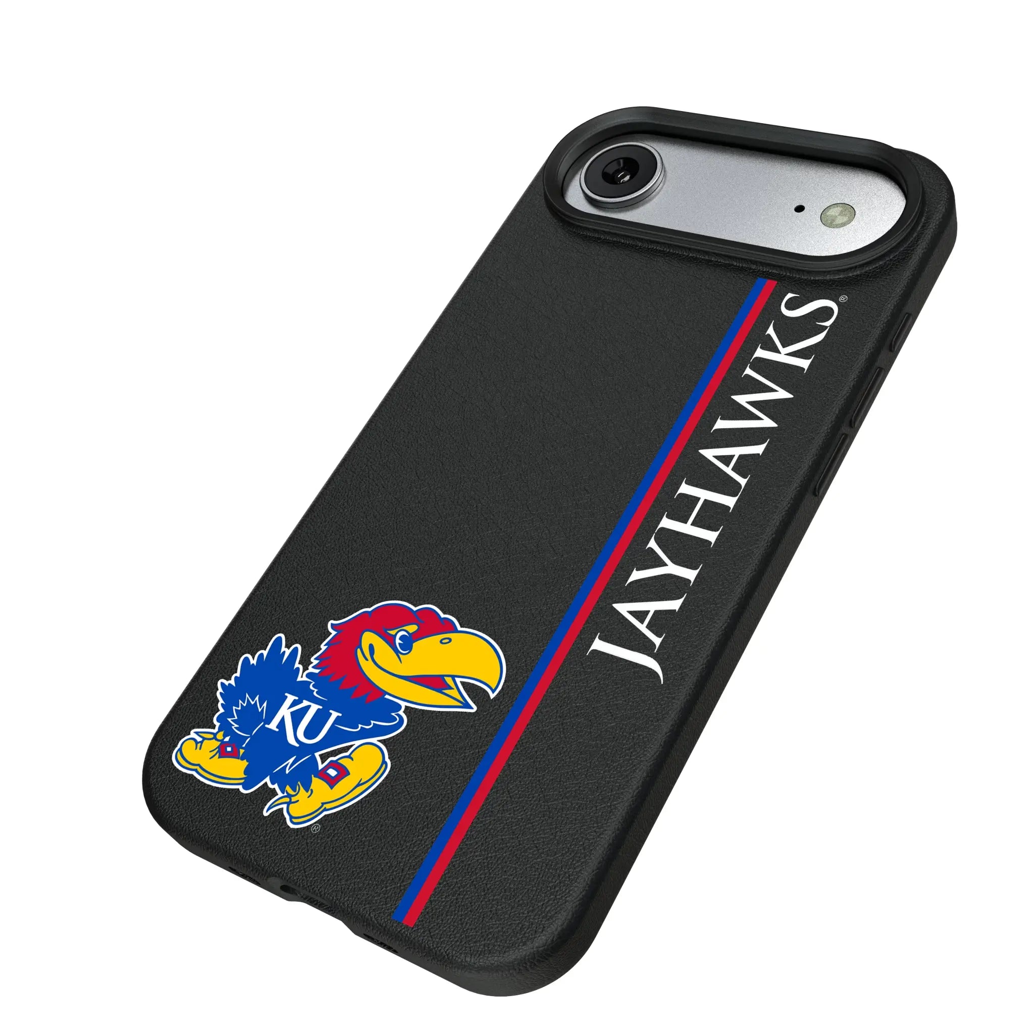 University of Kansas Jayhawks Sidebar iPhone MagSafe Compatible Phone Case for Apple iPhone - Isometric View#Device_iPhone Air