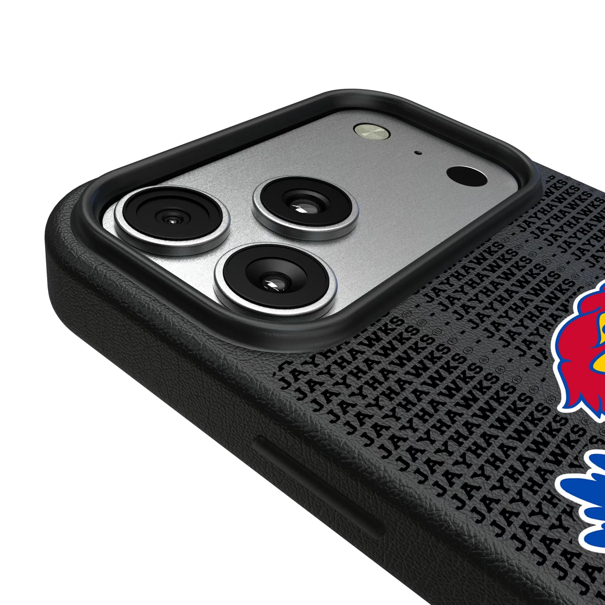 University of Kansas Jayhawks Text Backdrop iPhone MagSafe Compatible Phone Case for Apple iPhone - Detail#Device_iPhone 17 Pro Max