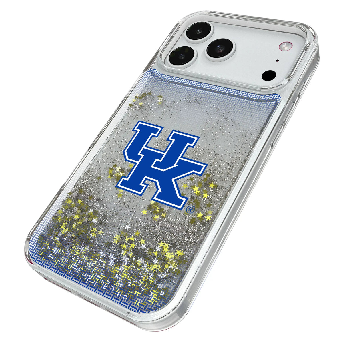 University of Kentucky Wildcats Linen iPhone Glitter Phone Case for Apple iPhone - Isometric View#Device_iPhone 18 Pro Max