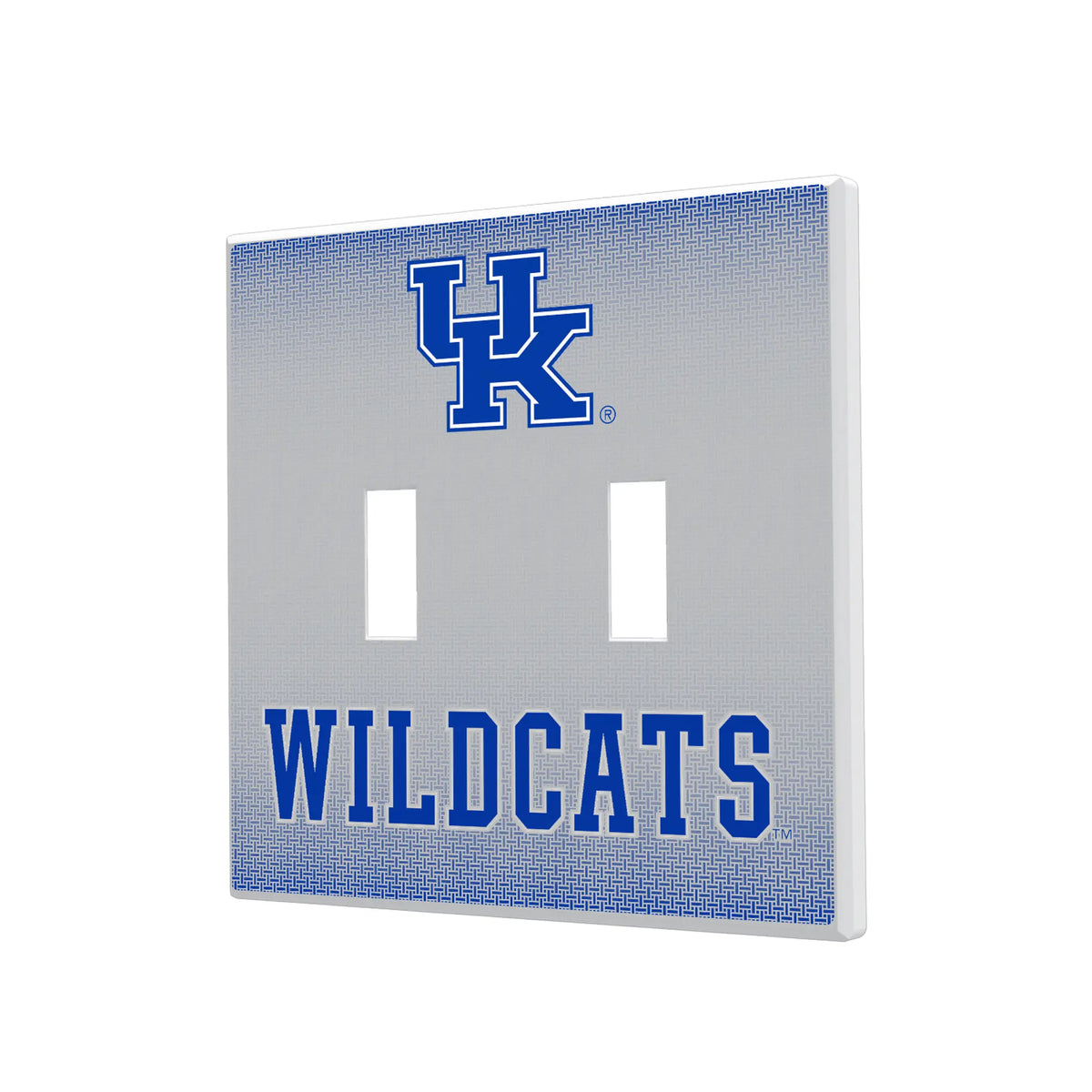 University of Kentucky Wildcats Linen Hidden-Screw Light Switch Plate#Style_Double Toggle