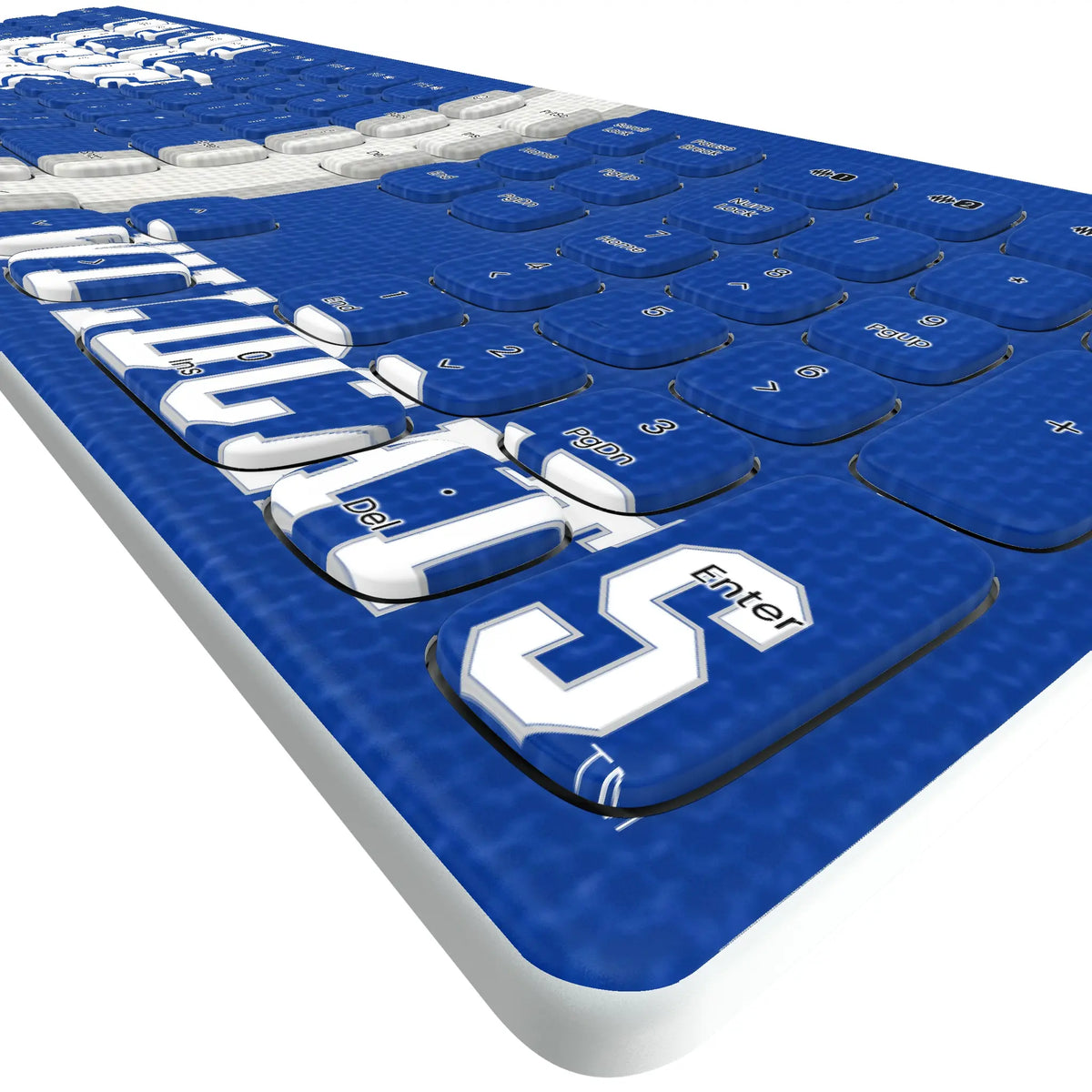 University of Kentucky Wildcats Stripe KKB605 Curved Wireless Keyboard - Detail