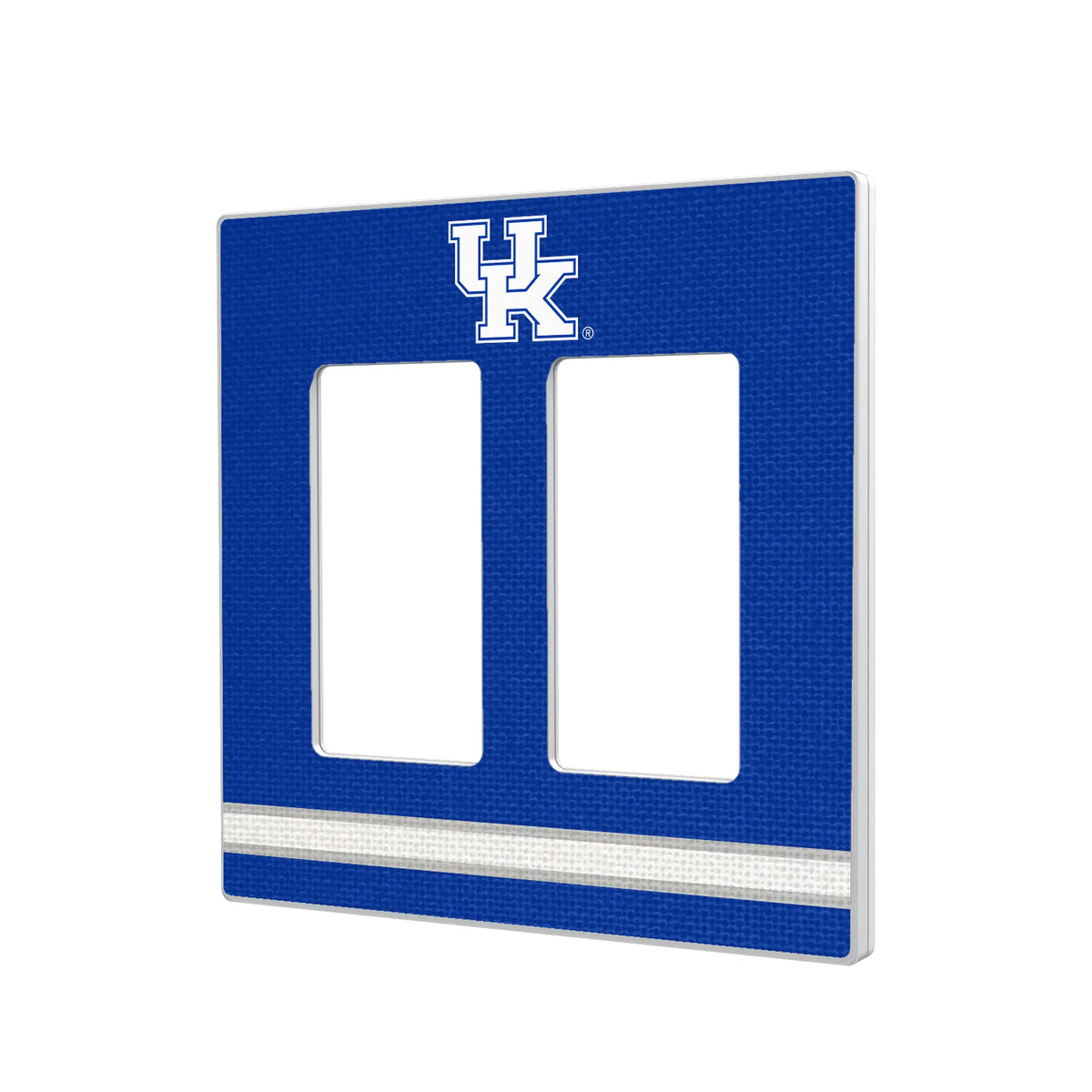 University of Kentucky Wildcats Stripe Hidden-Screw Light Switch Plate#Style_Double Rocker