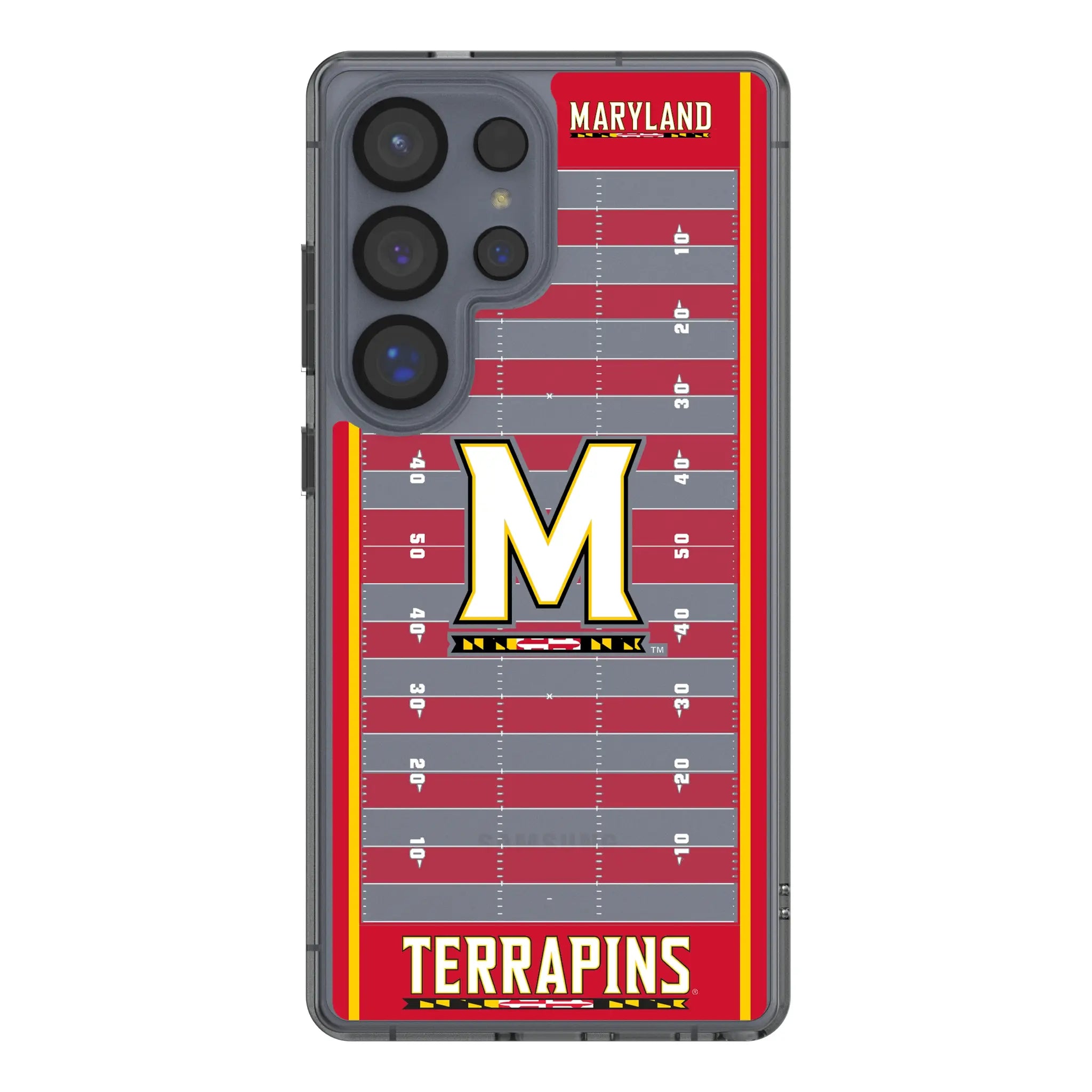 University of Maryland Terrapins Field Galaxy Clear Phone Case for Samsung Galaxy#Device_Galaxy S25 Ultra