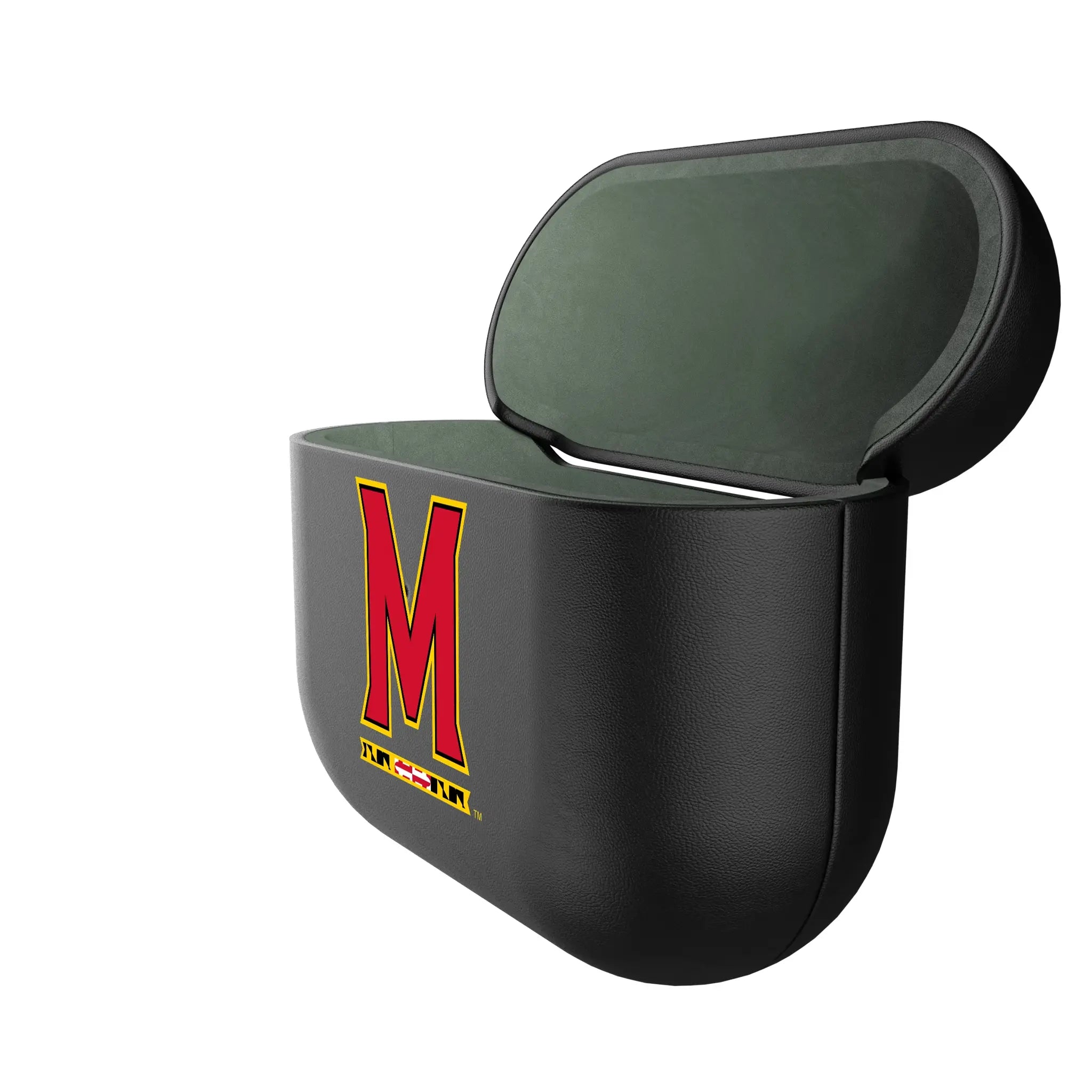 University of Maryland Terrapins Insignia AirPods AirPod Case Cover - Isometric View#Device_AirPods 3rd Gen