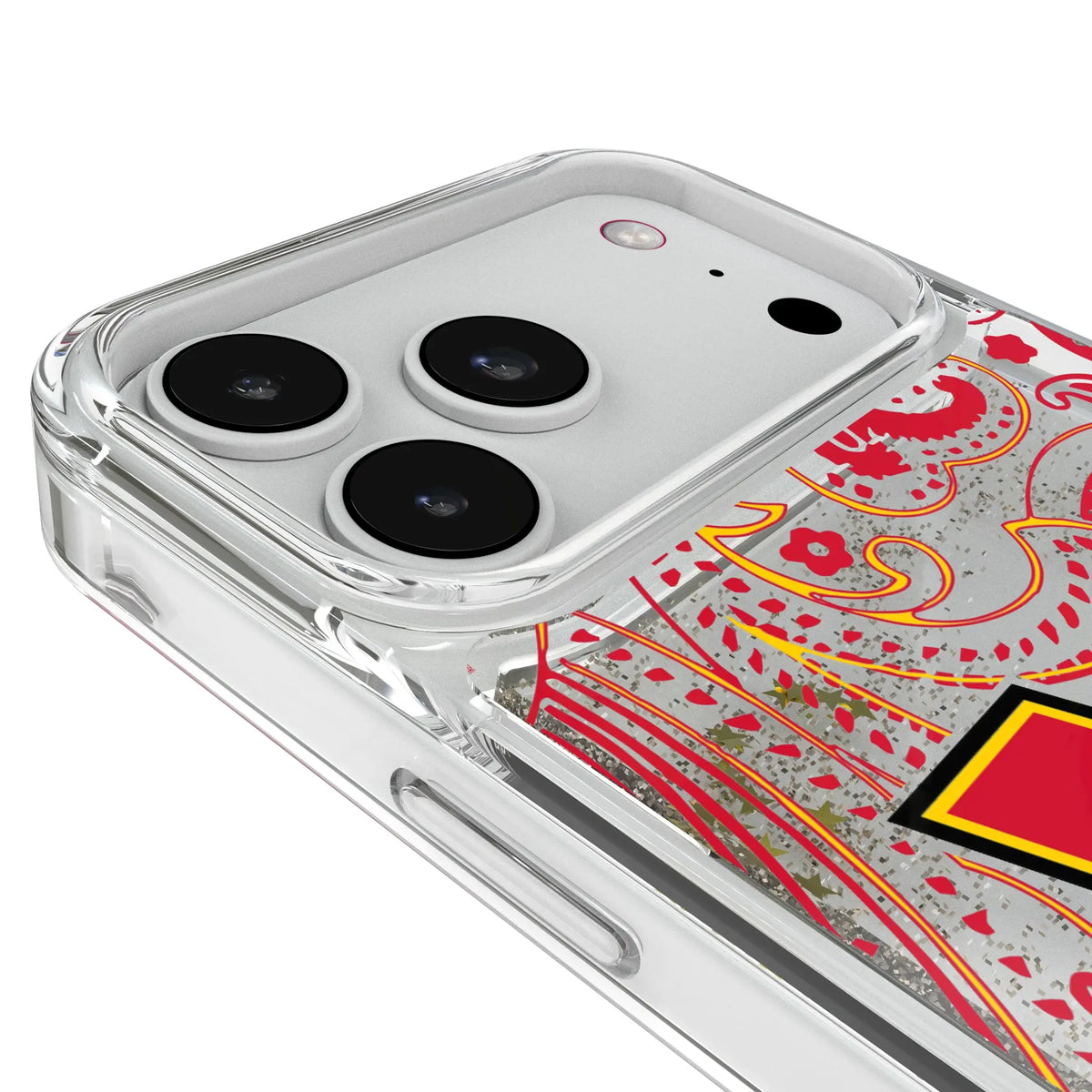 University of Maryland Terrapins Paisley iPhone Glitter Phone Case for Apple iPhone - Detail#Device_iPhone 18 Pro Max