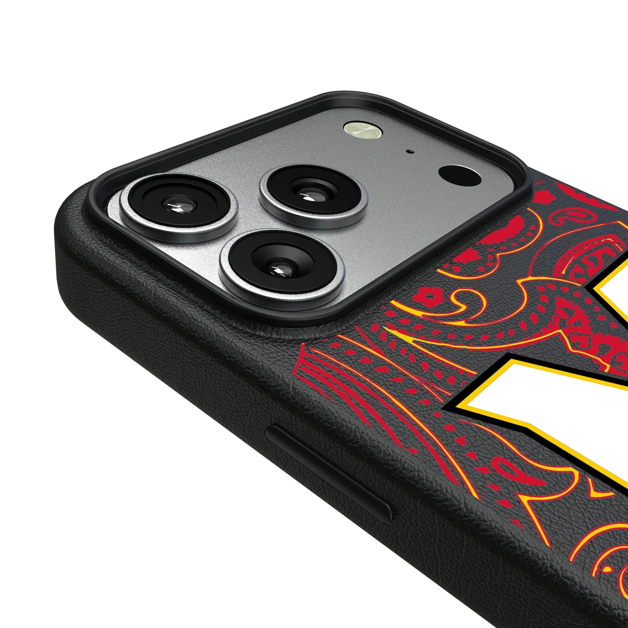 University of Maryland Terrapins Paisley iPhone MagSafe Compatible Phone Case for Apple iPhone - Detail#Device_iPhone 17 Pro