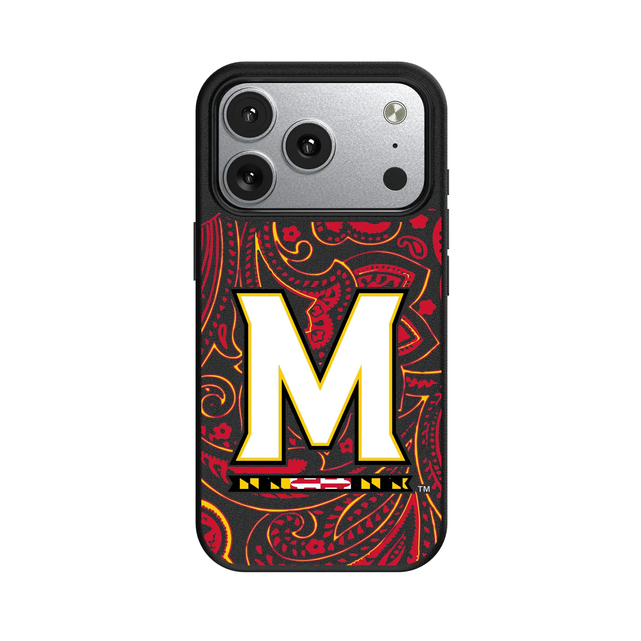 University of Maryland Terrapins Paisley iPhone MagSafe Compatible Phone Case for Apple iPhone#Device_iPhone 17 Pro