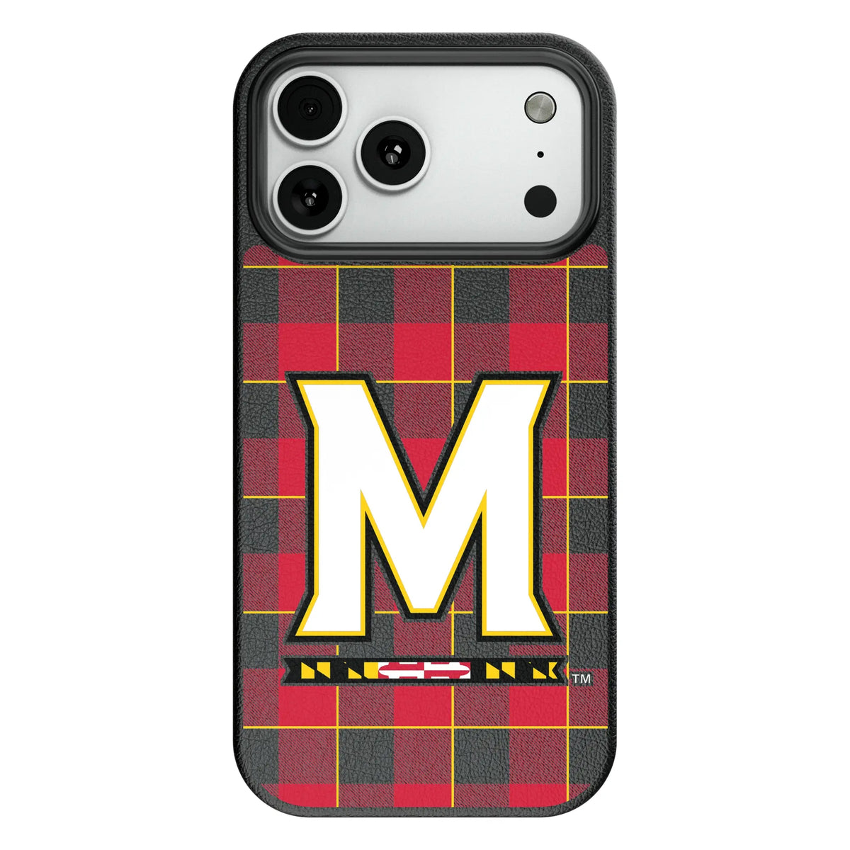 University of Maryland Terrapins Plaid MagSafe Compatible Phone Case for Apple iPhone