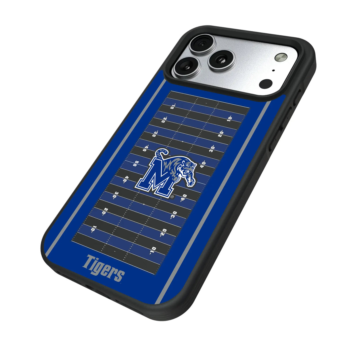 University of Memphis Tigers Field iPhone Bump Phone Case for Apple iPhone - Isometric View#Device_iPhone 17 Pro Max