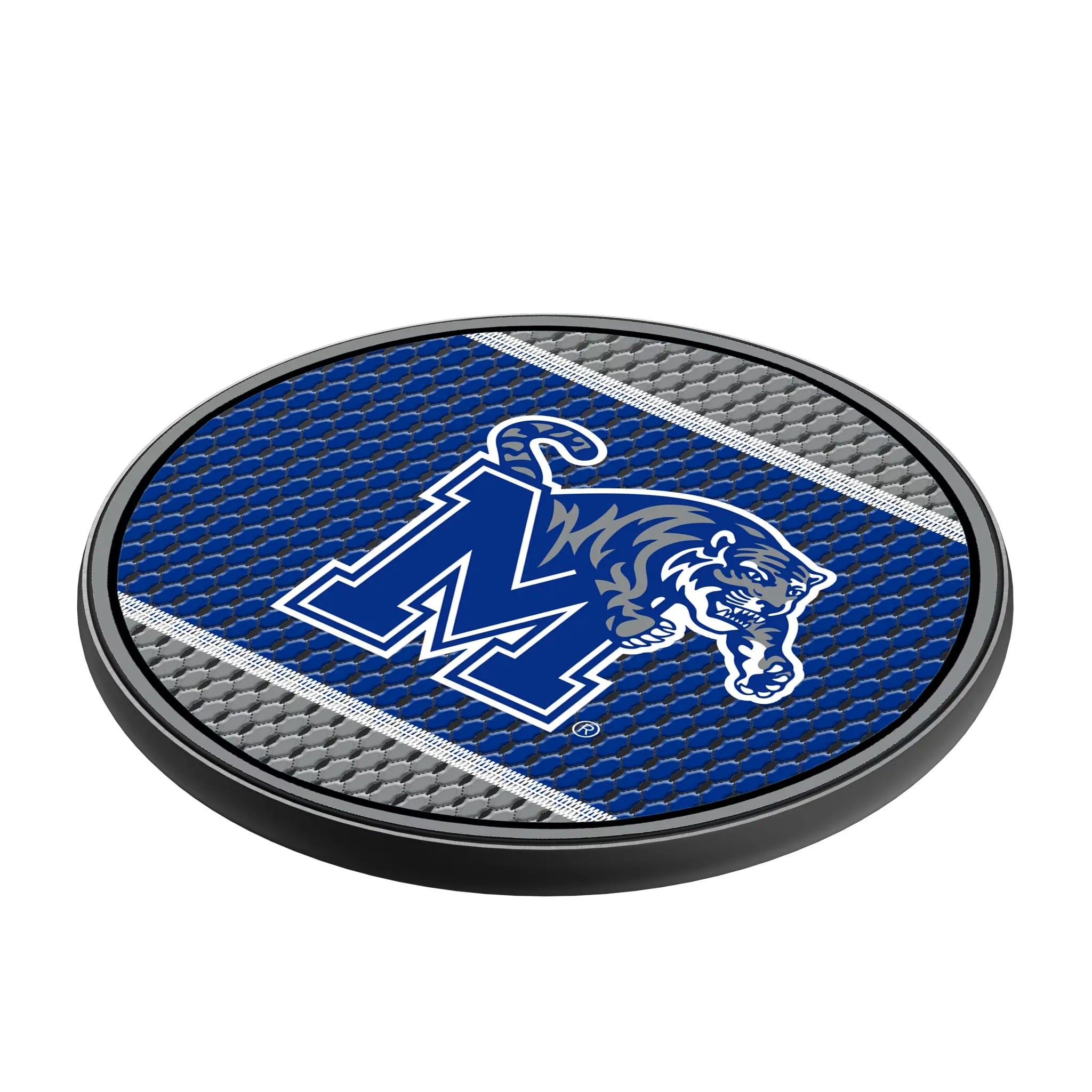 University of Memphis Tigers Mesh 15-Watt Wireless Charger - Isometric View