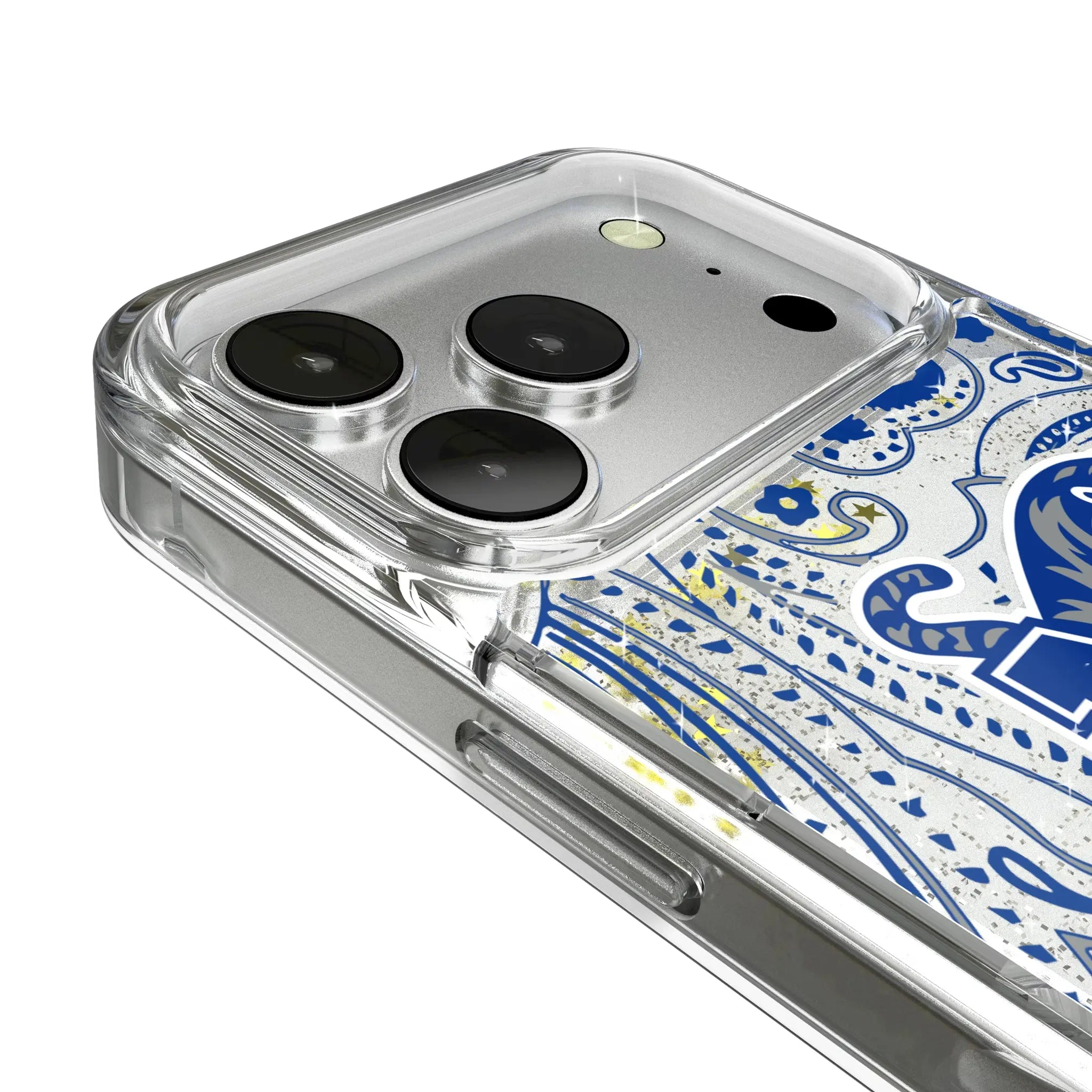 University of Memphis Tigers Paisley iPhone Glitter Phone Case for Apple iPhone - Detail