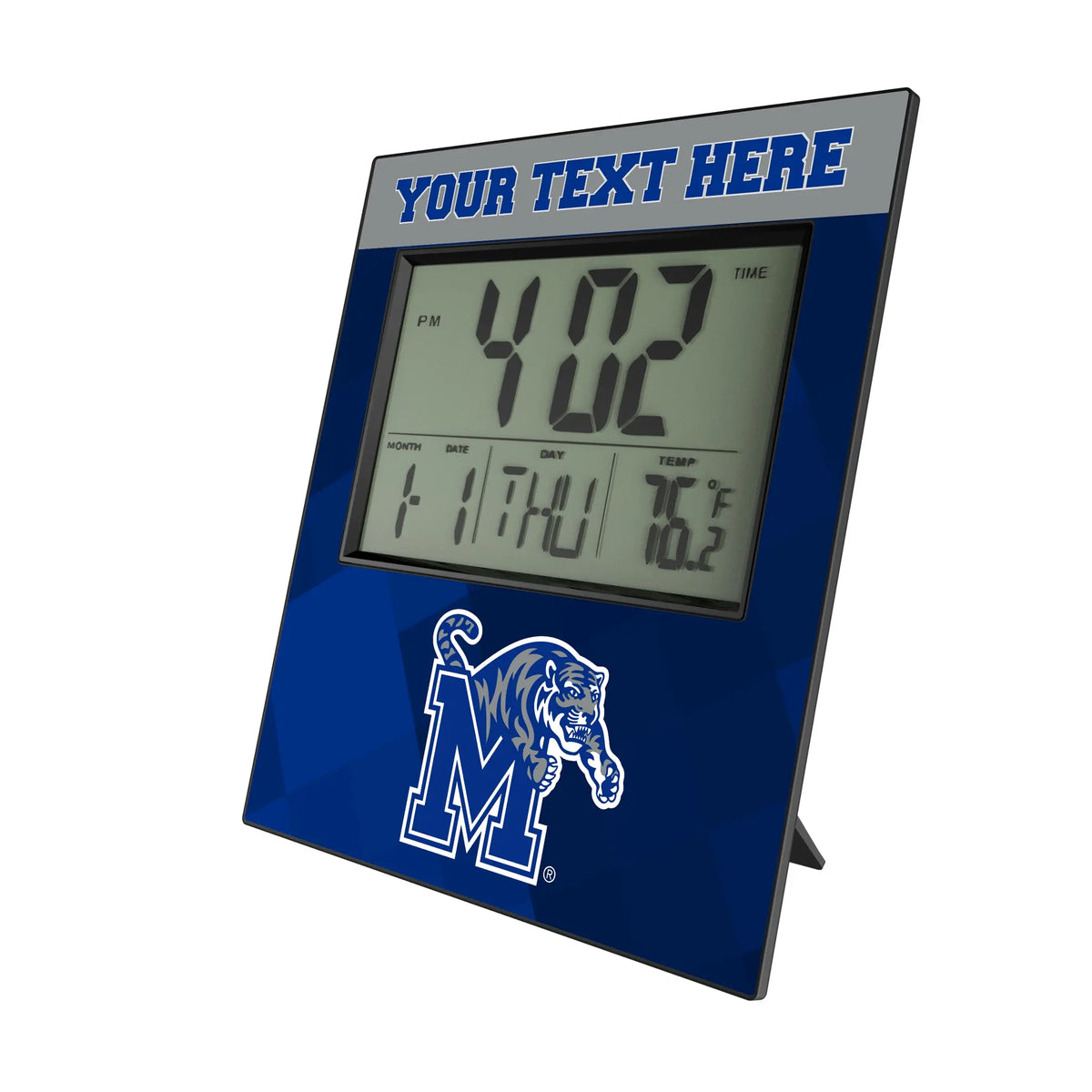 University of Memphis Tigers Personalized Color Block Wall Clock
