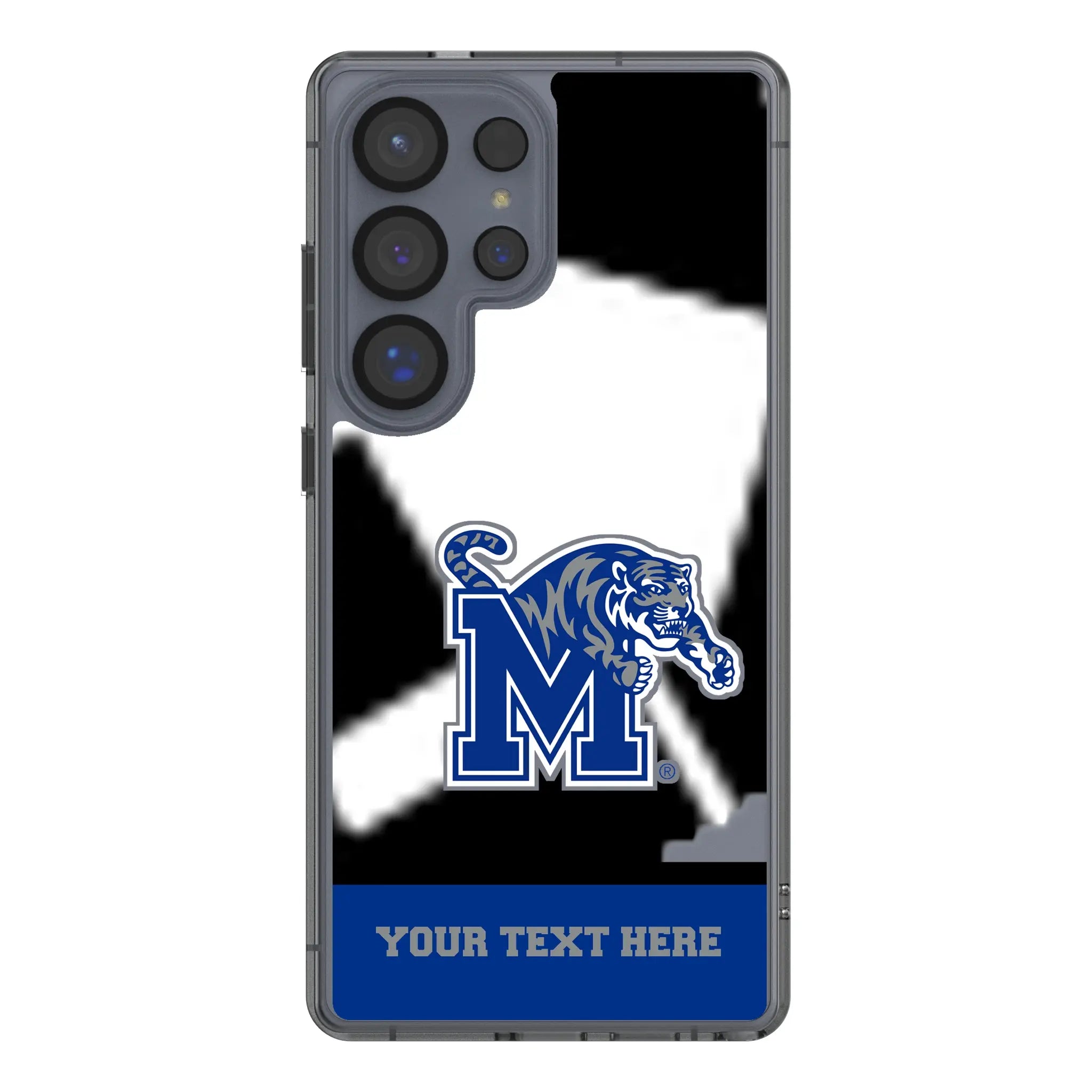 University of Memphis Tigers Personalized EndZone Plus Galaxy Clear Phone Case for Samsung Galaxy#Device_Galaxy S25 Ultra