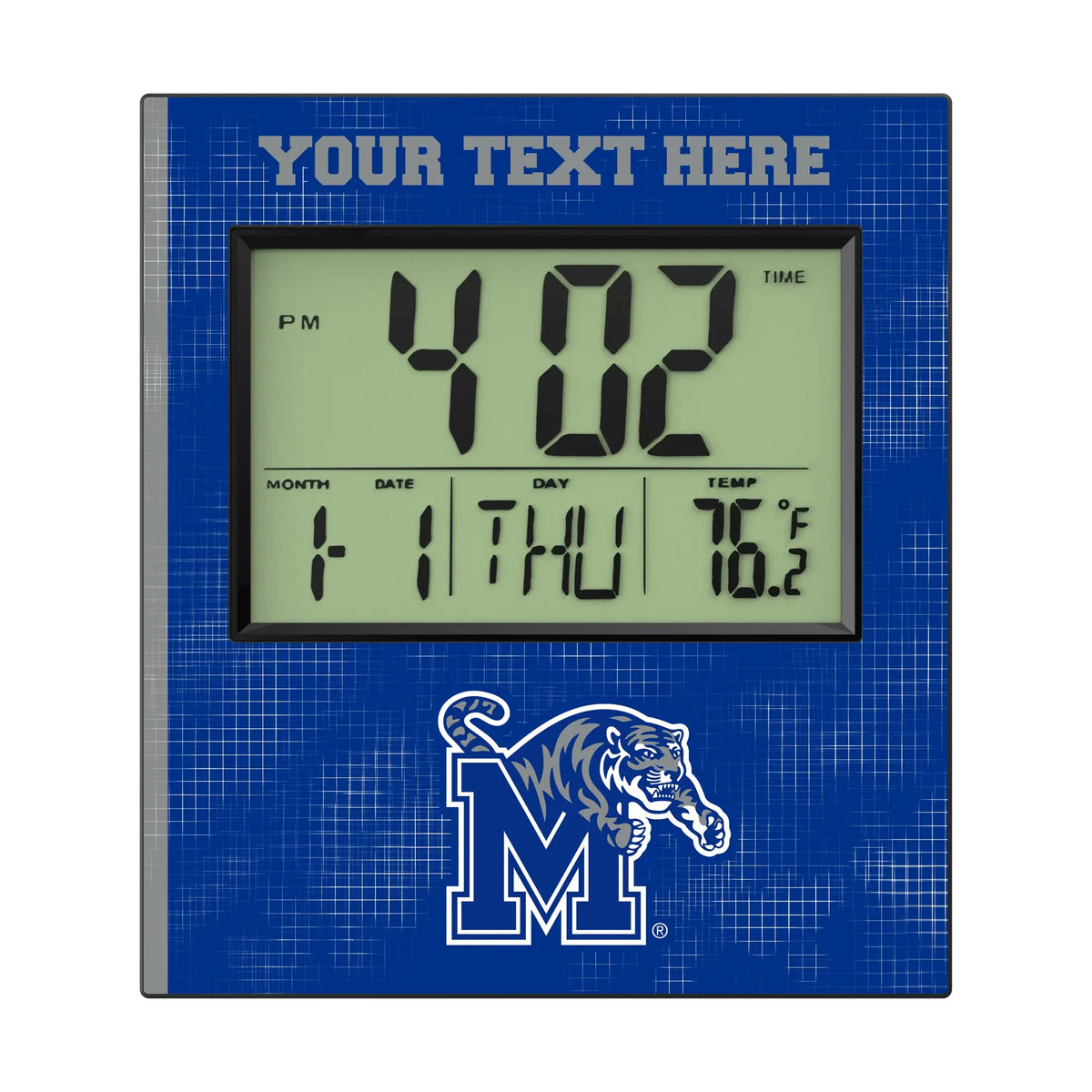 University of Memphis Tigers Personalized Hatch Wall Clock