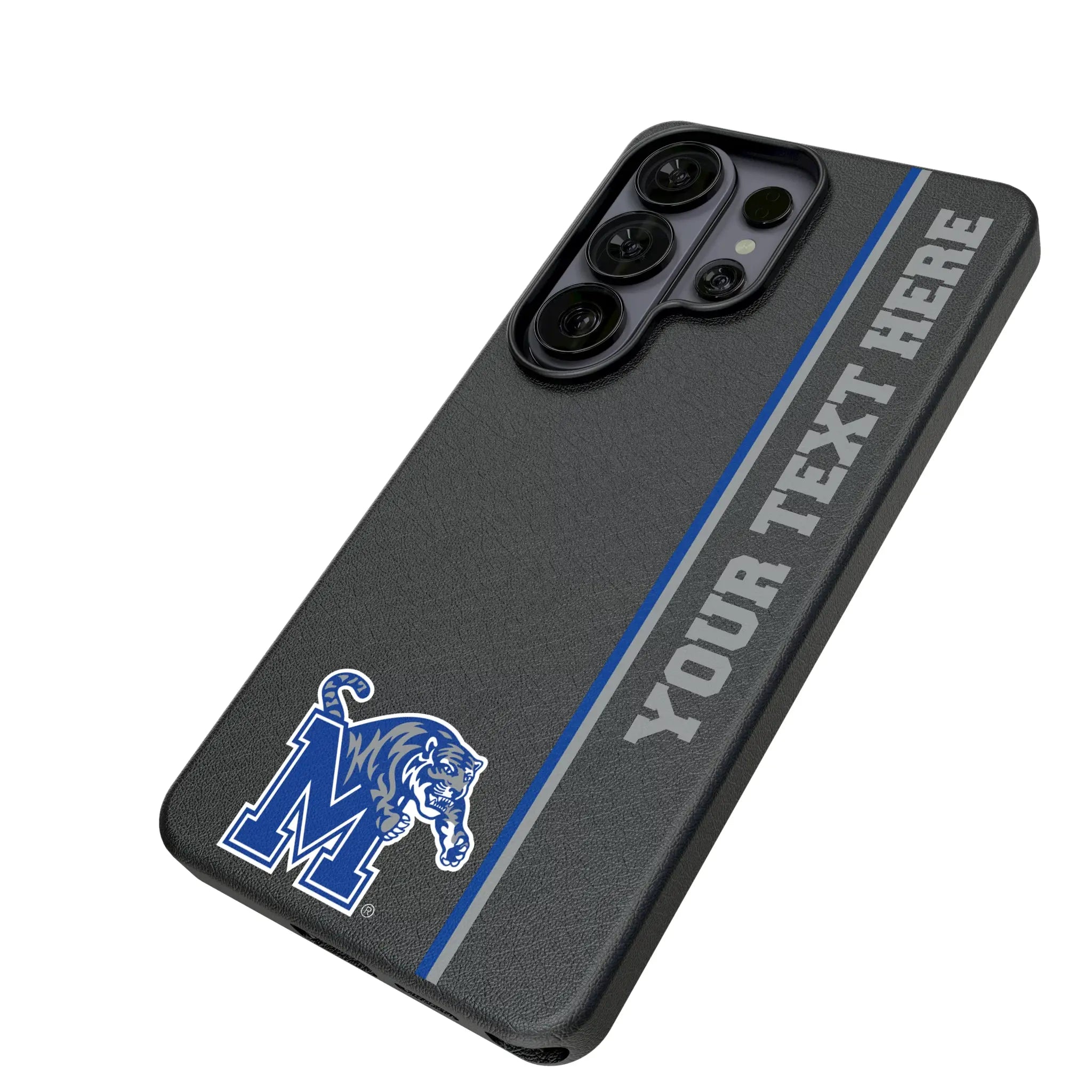University of Memphis Tigers Personalized Sidebard Galaxy MagSafe Compatible Phone Case for Samsung Galaxy - Isometric View#Device_Galaxy S26 Ultra