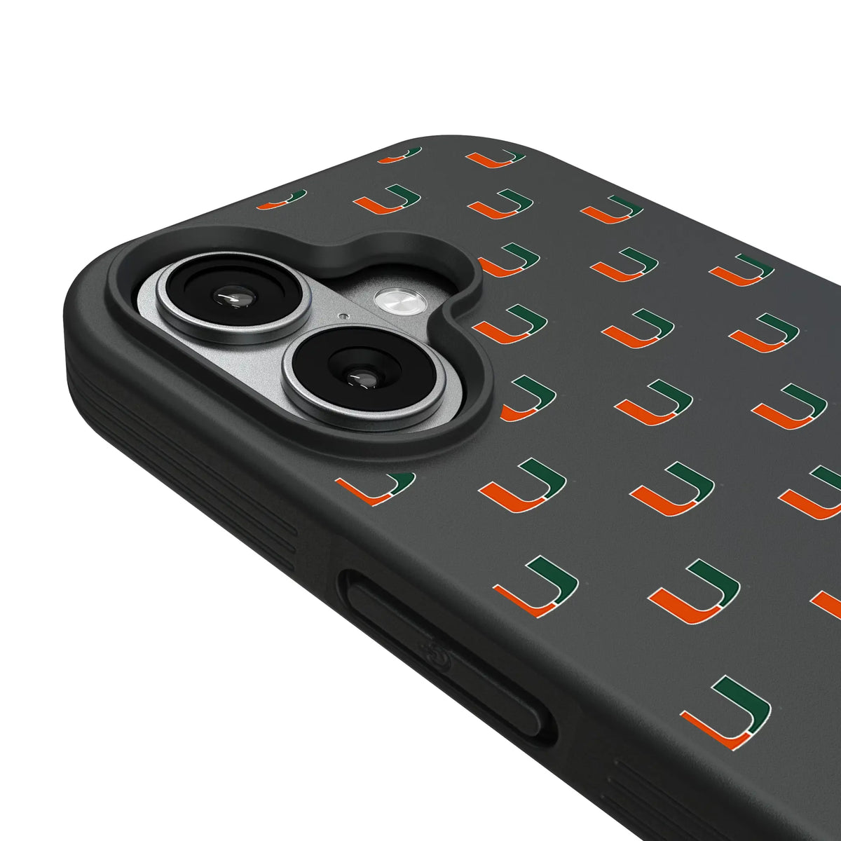University of Miami Hurricanes Fashion Pattern iPhone Bump Phone Case for Apple iPhone - Detail#Device_iPhone 17