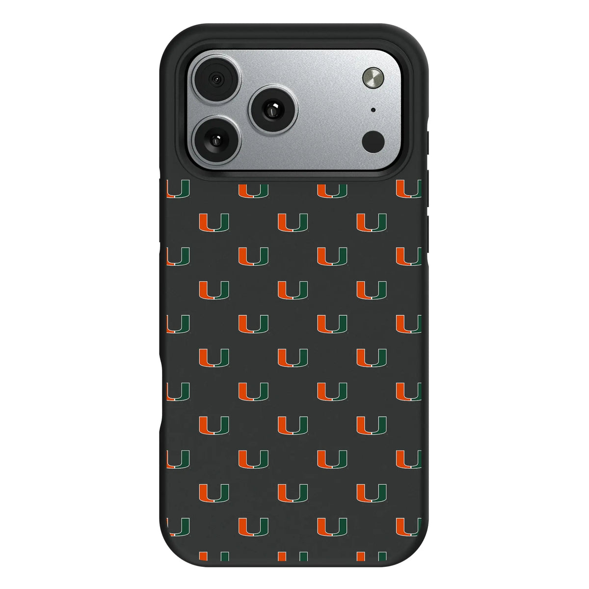 University of Miami Hurricanes Fashion Pattern iPhone Bump Phone Case for Apple iPhone#Device_iPhone 17 Pro Max