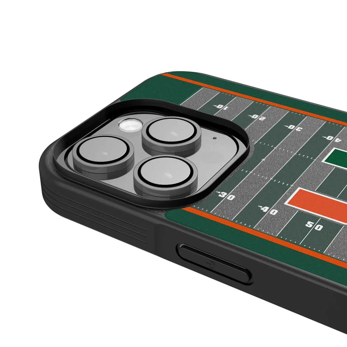 University of Miami Hurricanes Field iPhone Bump Phone Case for Apple iPhone - Detail