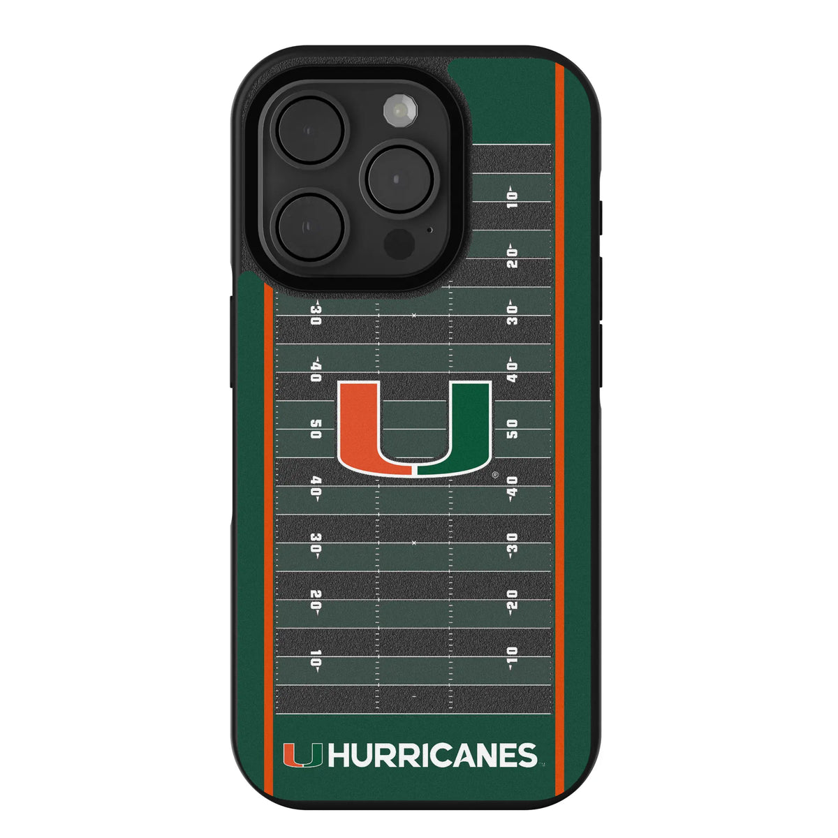 University of Miami Hurricanes Field iPhone Bump Phone Case for Apple iPhone
