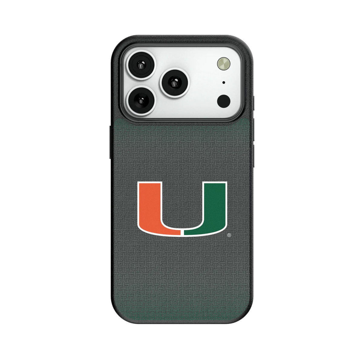 University of Miami Hurricanes Linen MagSafe Compatible Phone Case for Apple iPhone