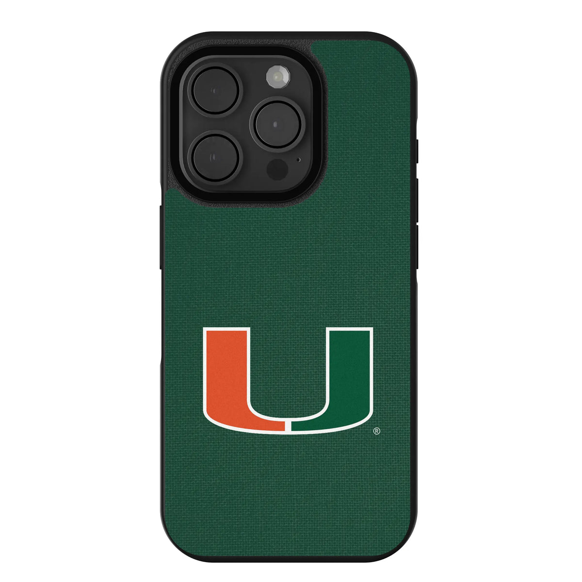 University of Miami Hurricanes Solid iPhone Bump Phone Case for Apple iPhone