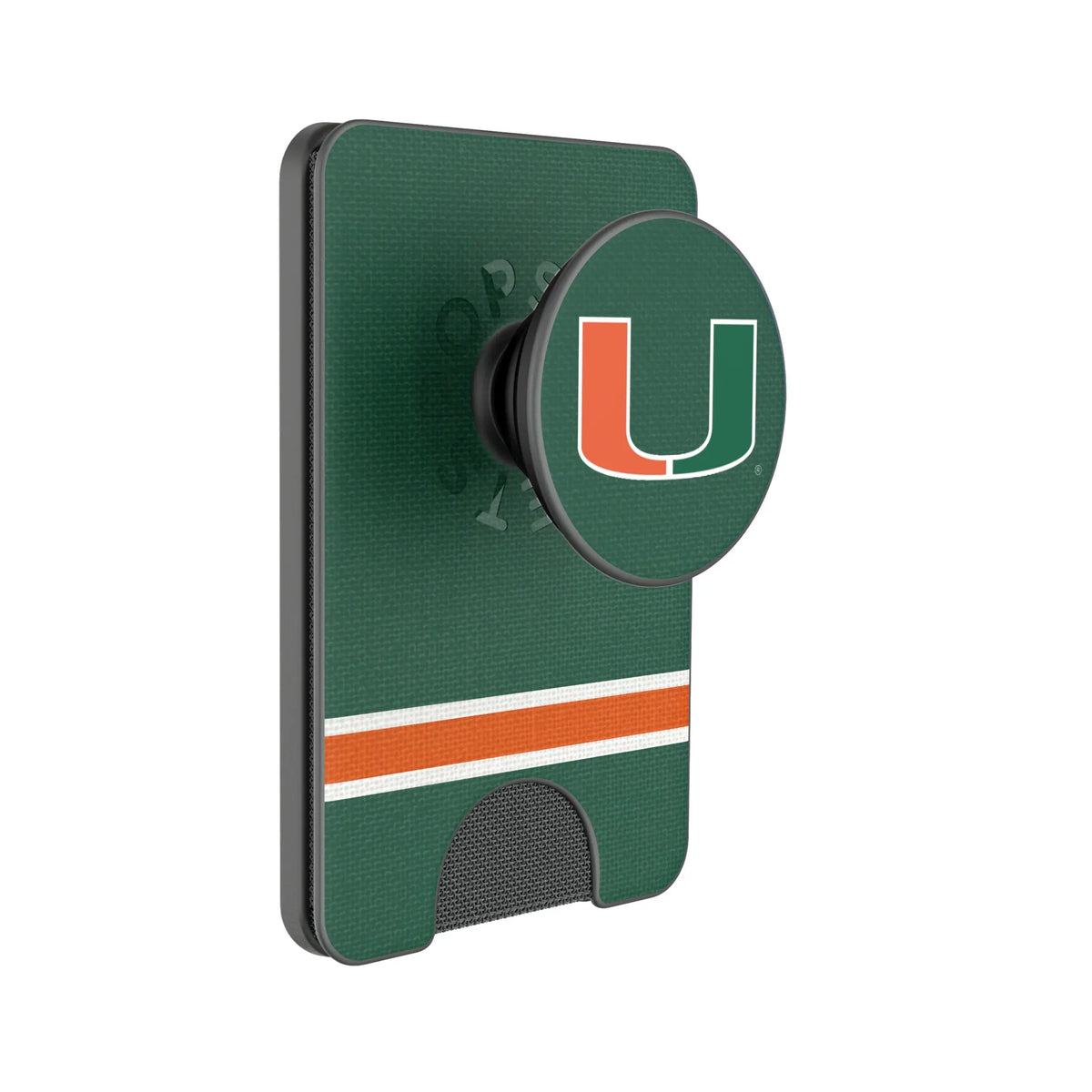 University of Miami Hurricanes Stripe Popsockets Wallet Magnetic