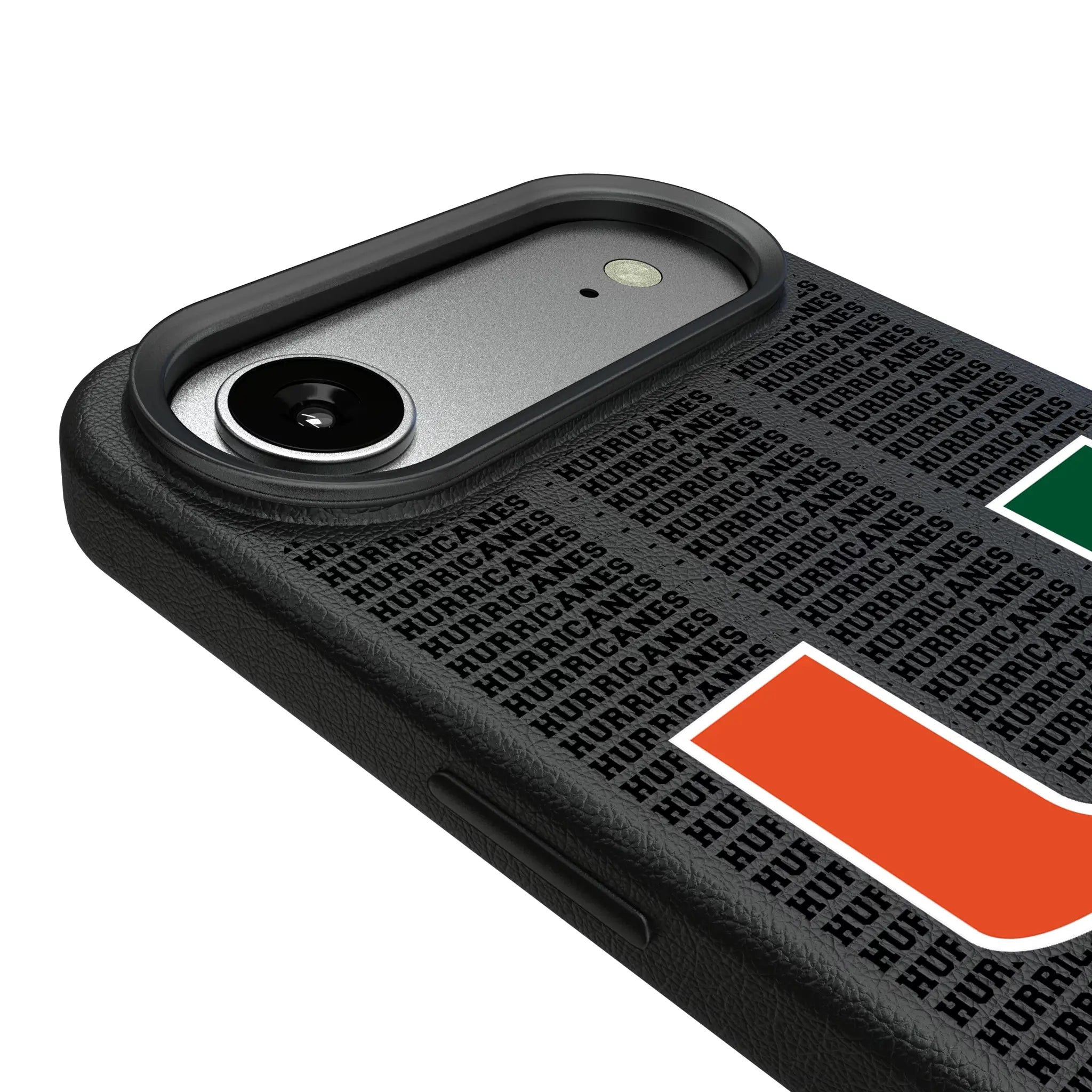 University of Miami Hurricanes Text Backdrop iPhone MagSafe Compatible Phone Case for Apple iPhone - Detail#Device_iPhone Air