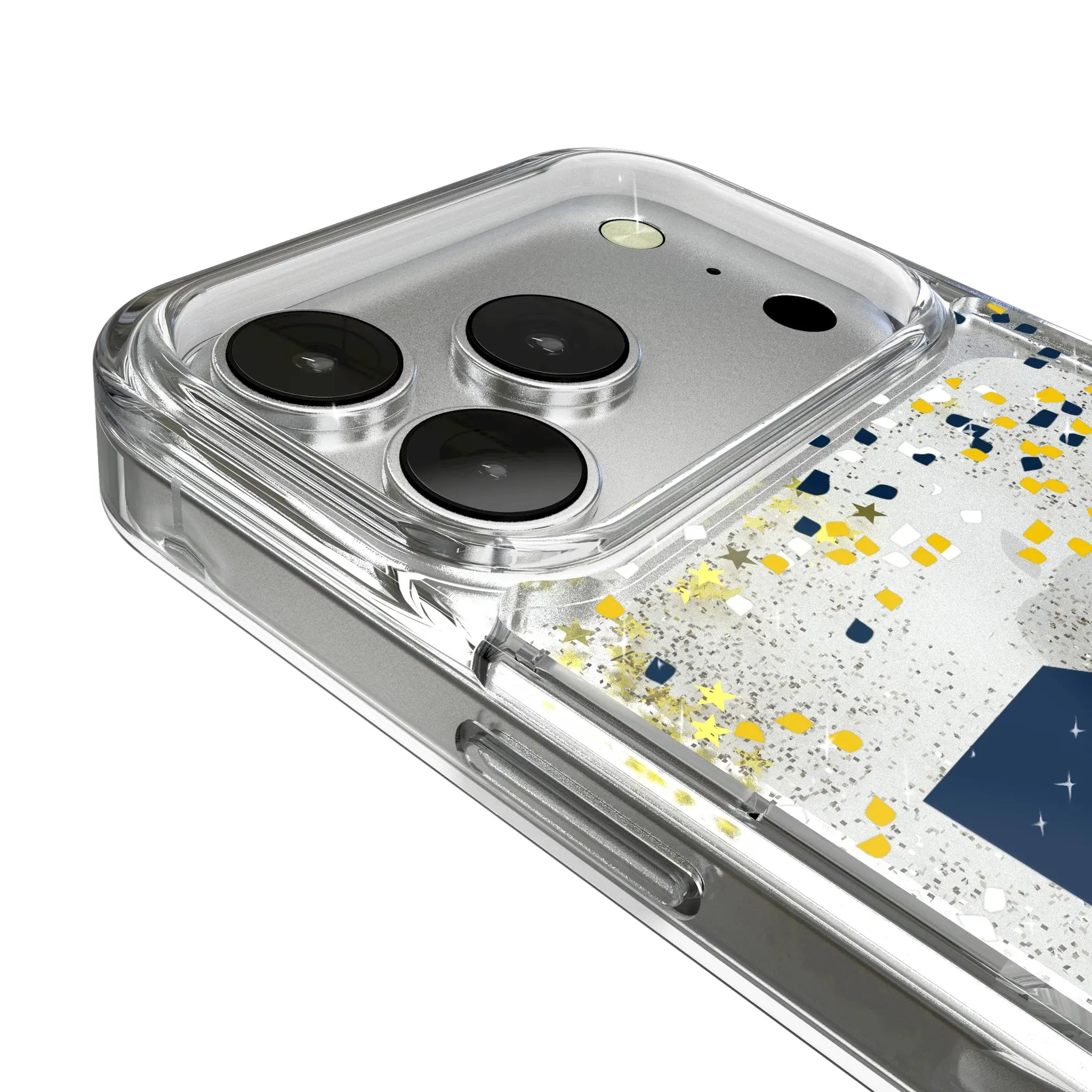 University of Michigan Wolverines Confetti iPhone Glitter Phone Case for Apple iPhone - Detail