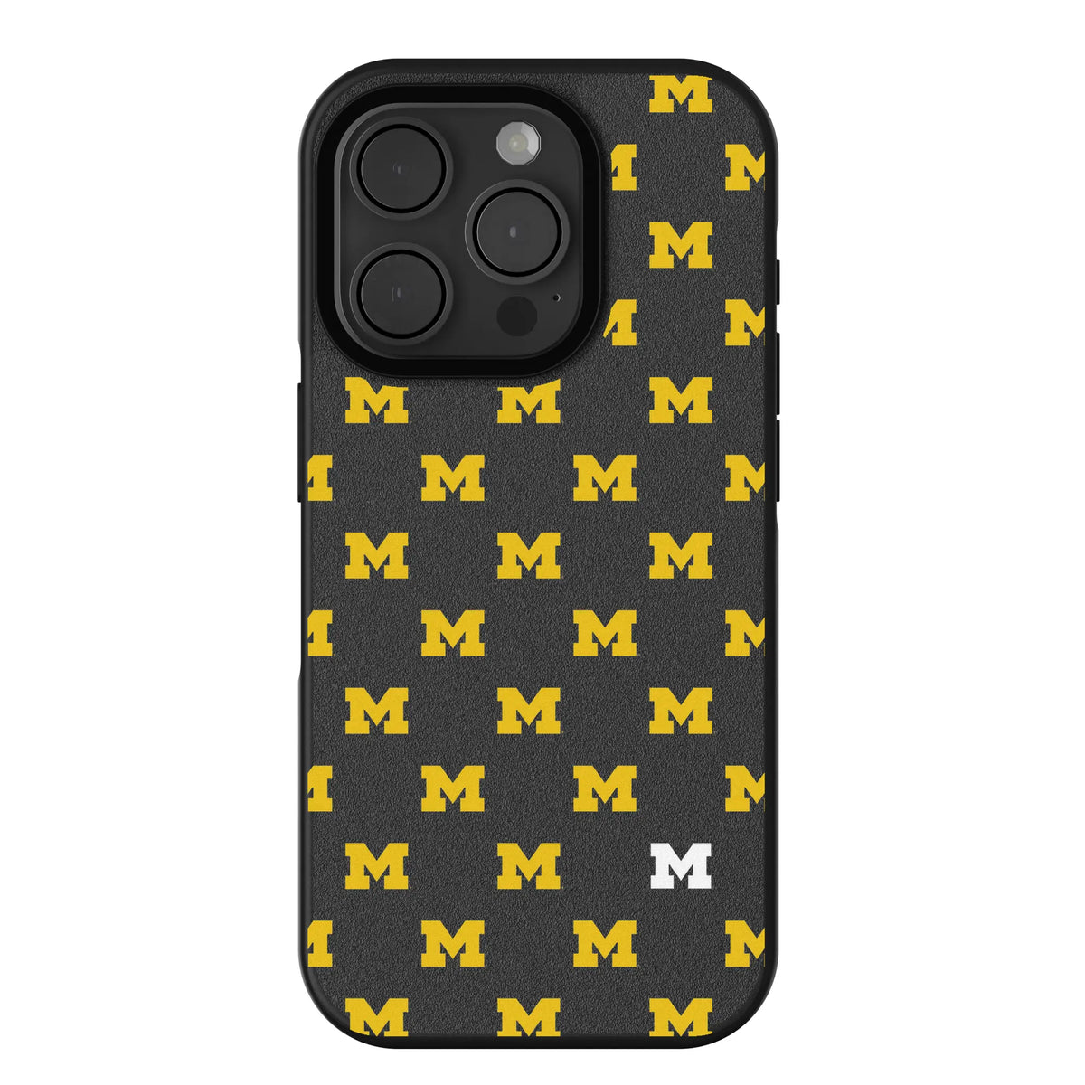 University of Michigan Wolverines Fashion Pattern iPhone Bump Phone Case for Apple iPhone