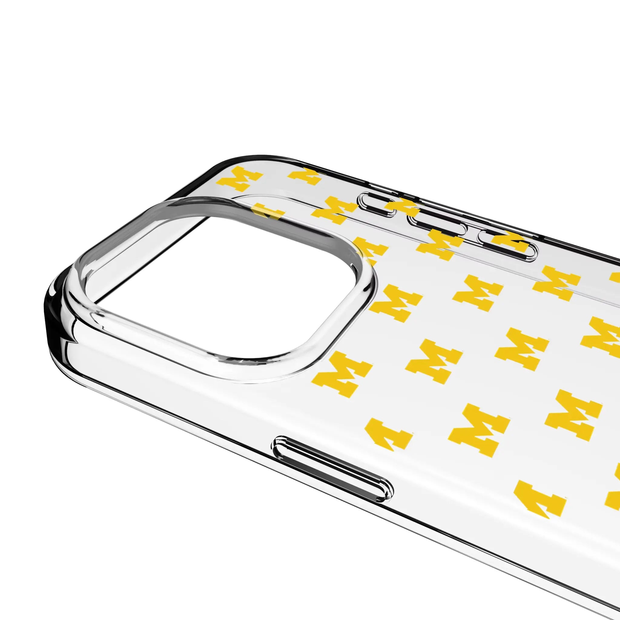 University of Michigan Wolverines Fashion Pattern iPhone Clear Phone Case for Apple iPhone - Detail
