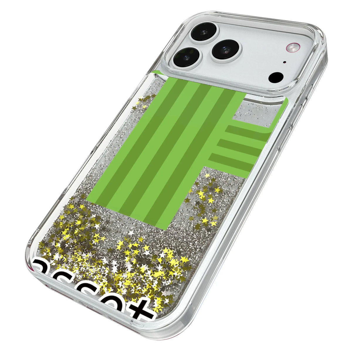 University of Michigan Wolverines Fashion Pattern iPhone Glitter Phone Case for Apple iPhone - Isometric View#Device_iPhone 18 Pro Max