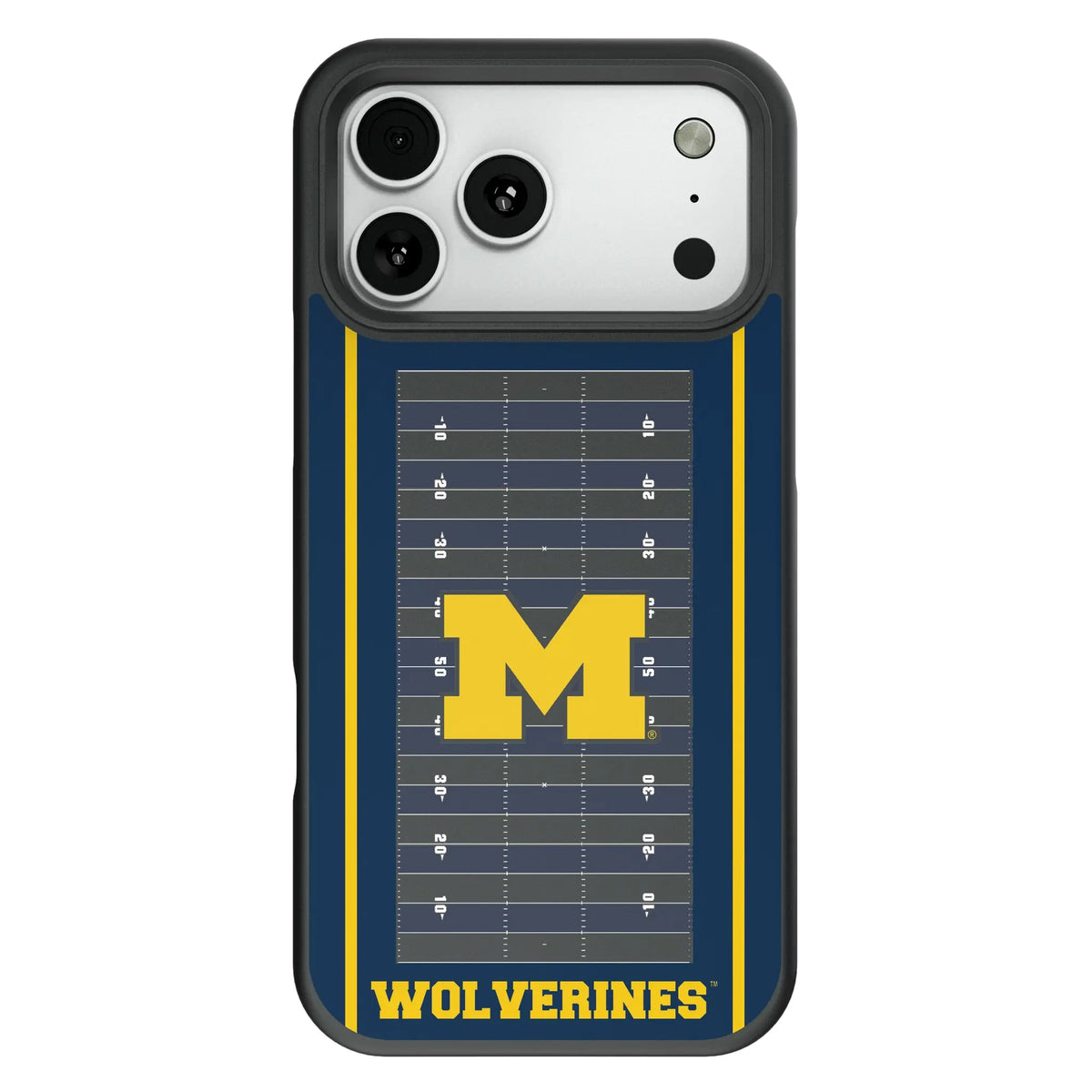 University of Michigan Wolverines Field Bump Phone Case for Apple iPhone