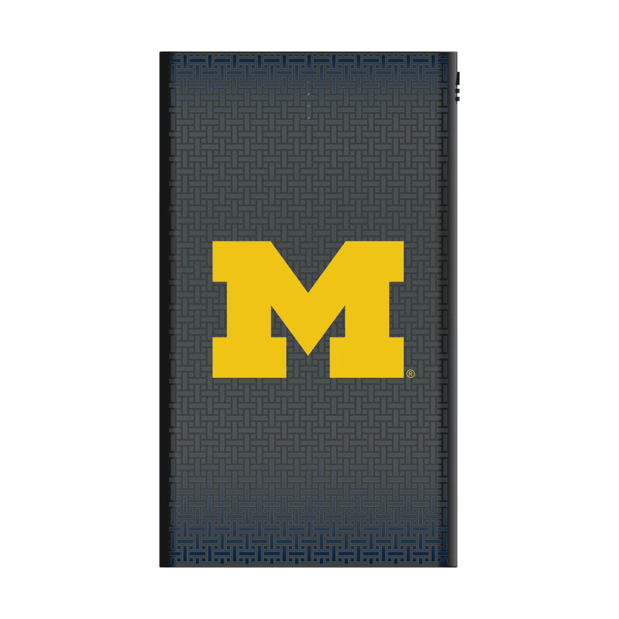 University of Michigan Wolverines Linen 5000mAh Flat Powerbank