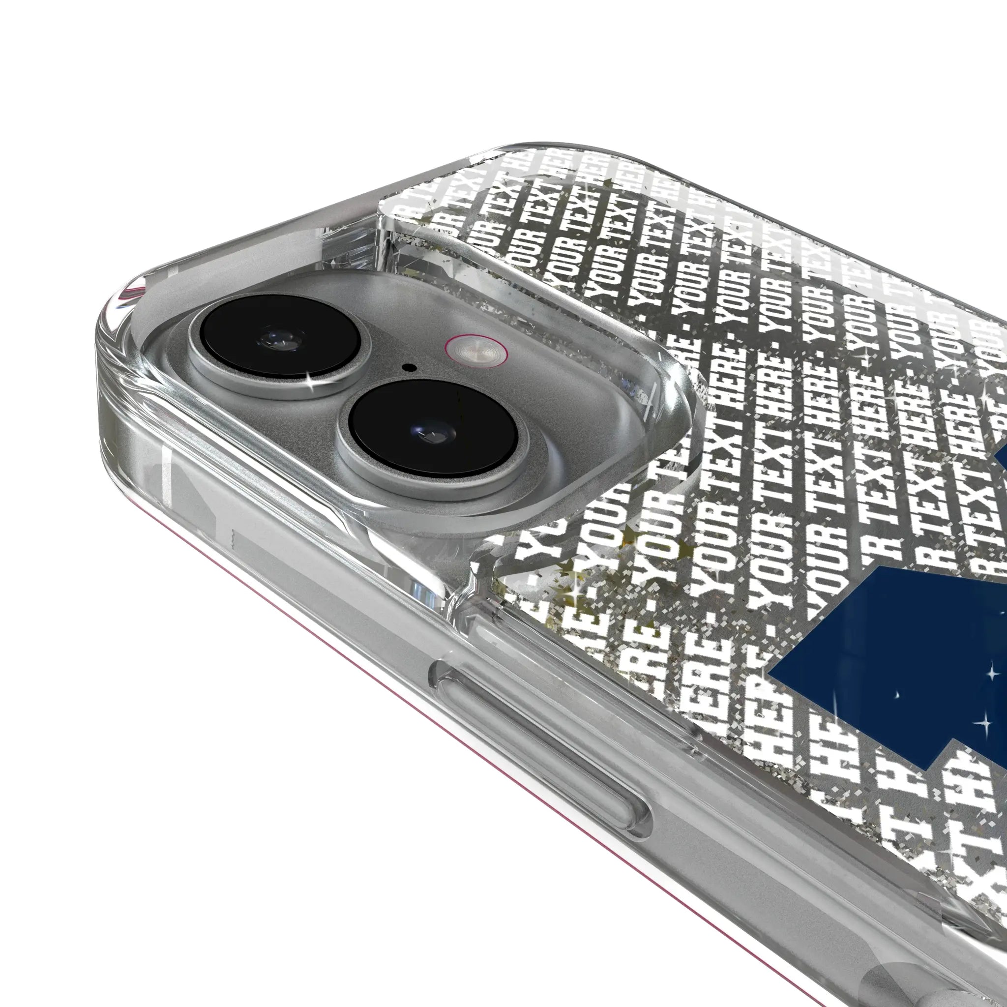 University of Michigan Wolverines Personalized EndZone Plus iPhone Glitter Phone Case for Apple iPhone - Detail