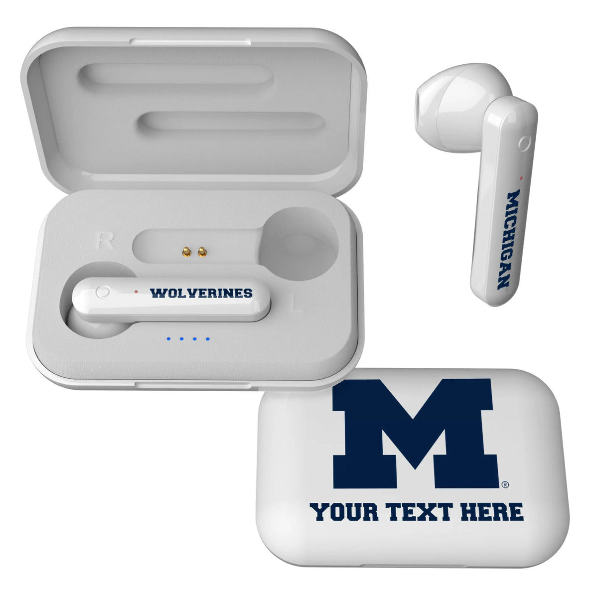 University of Michigan Wolverines Personalized Insignia Wireless TWS Earbuds
