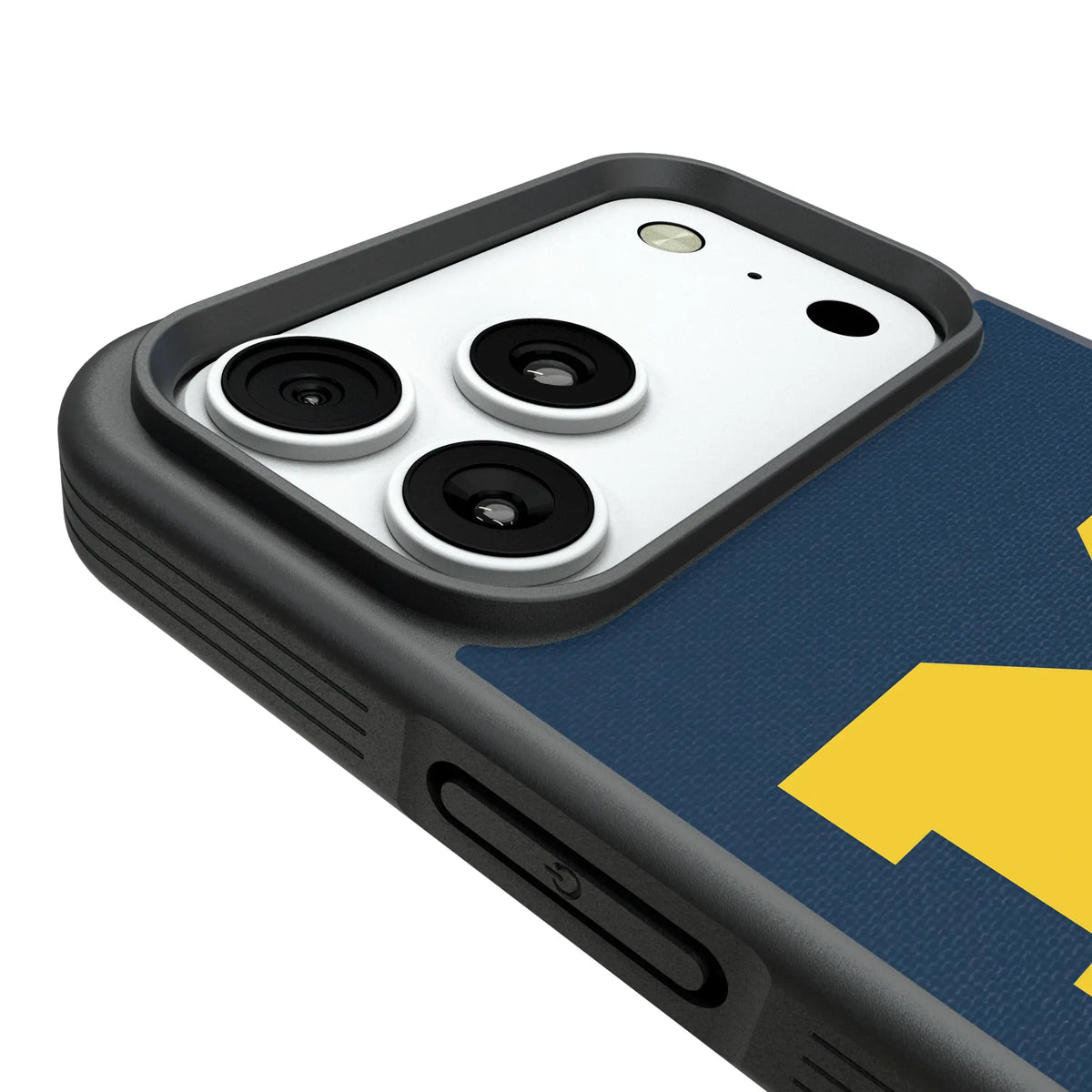 University of Michigan Wolverines Personalized Stripe iPhone Bump Phone Case for Apple iPhone - Detail#Device_iPhone 18 Pro Max