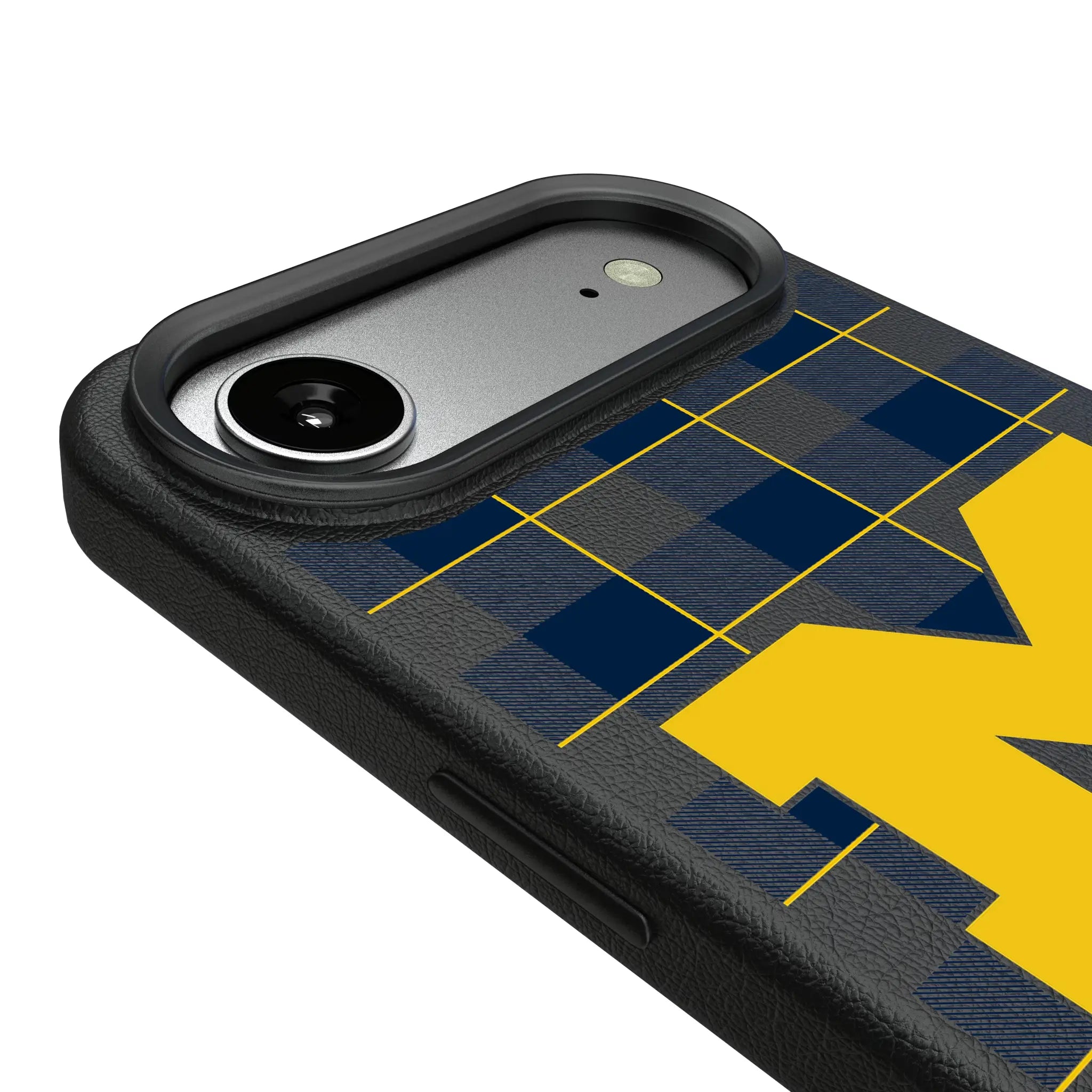 University of Michigan Wolverines Plaid iPhone MagSafe Compatible Phone Case for Apple iPhone - Detail#Device_iPhone Air