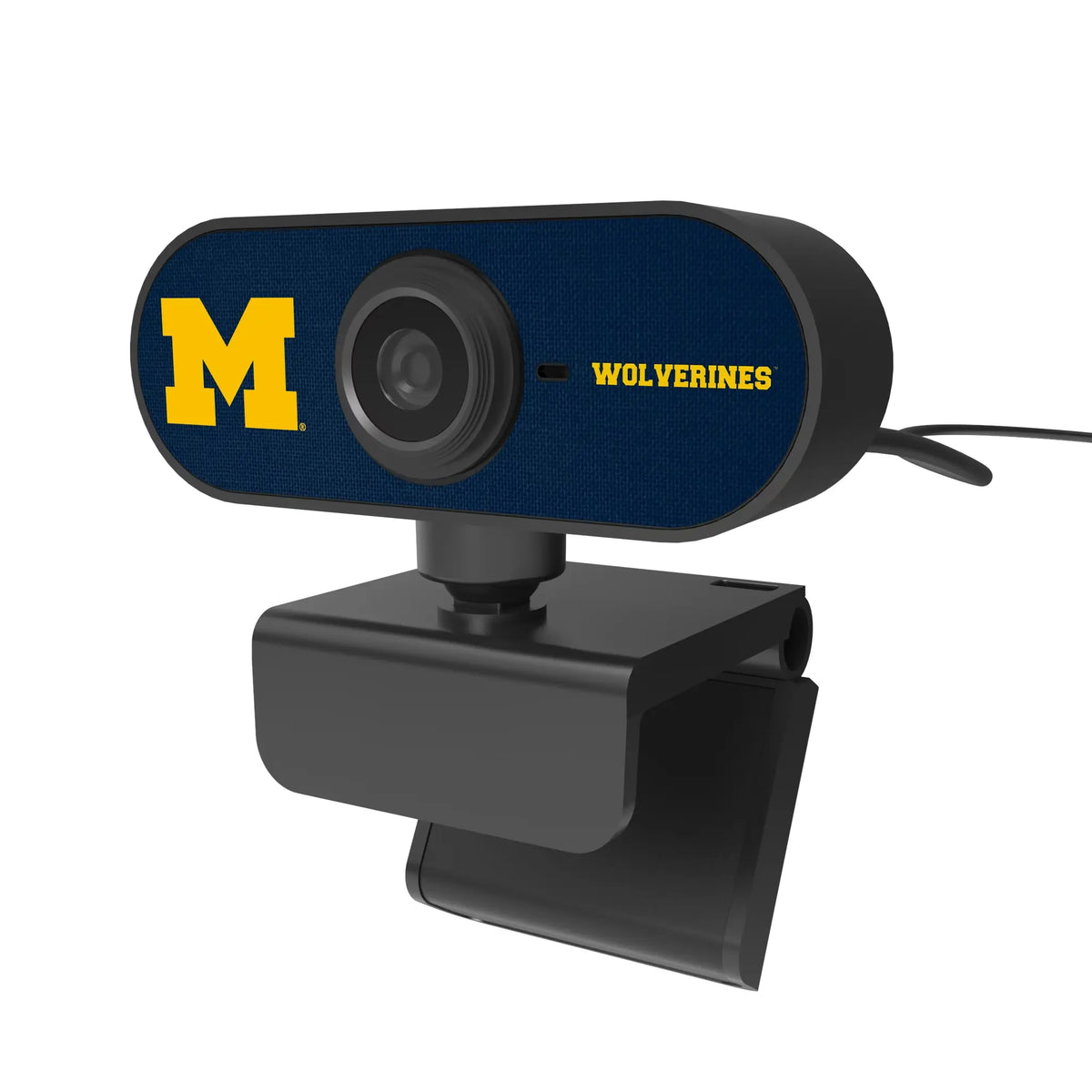 University of Michigan Wolverines Solid Webcam - Isometric View
