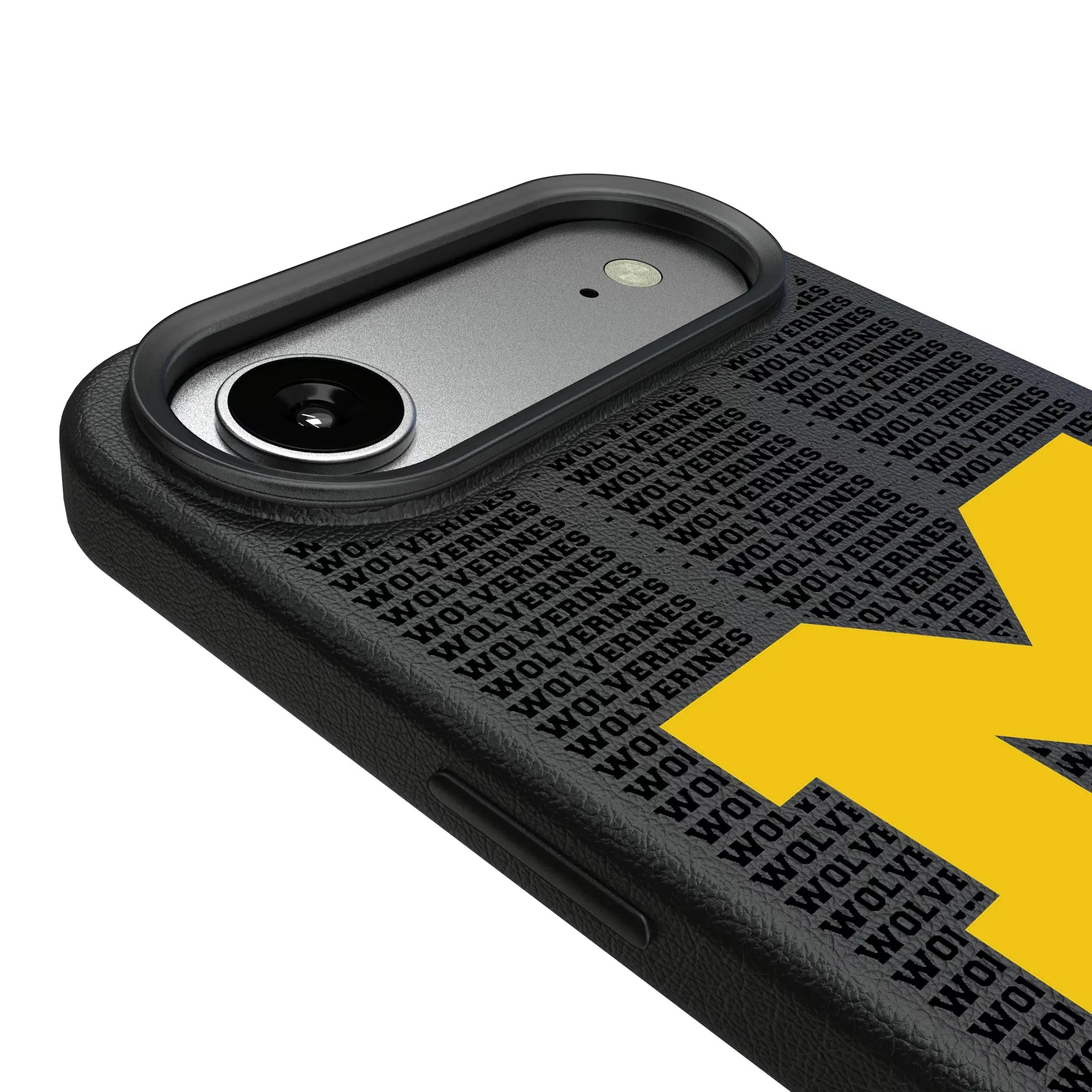 University of Michigan Wolverines Text Backdrop iPhone MagSafe Compatible Phone Case for Apple iPhone - Detail#Device_iPhone Air