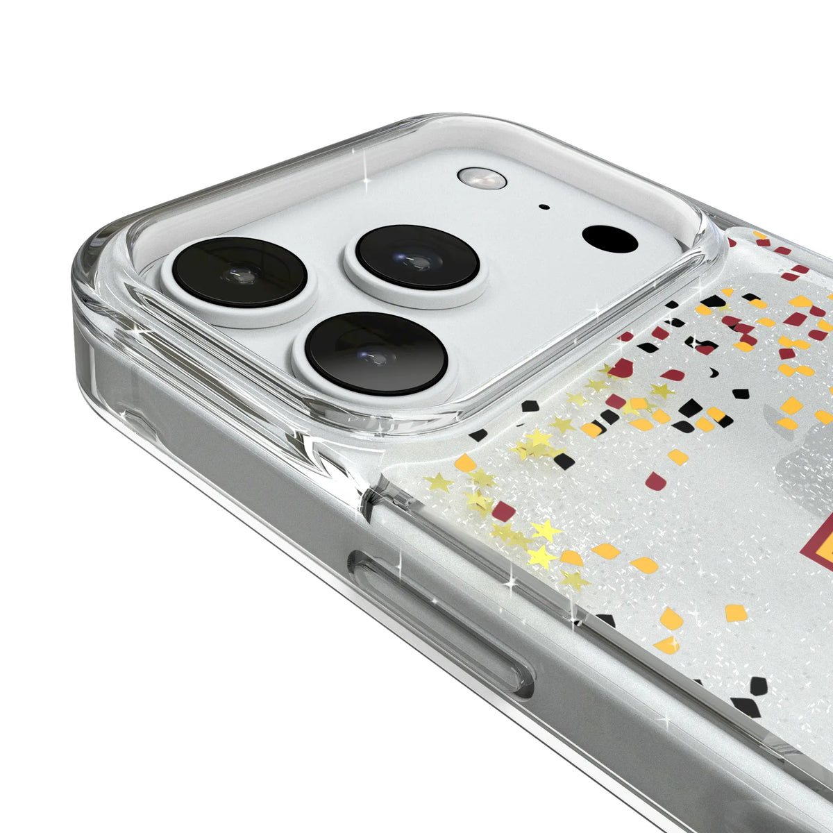 University of Minnesota Golden Gophers Confetti iPhone Glitter Phone Case for Apple iPhone - Detail#Device_iPhone 18 Pro