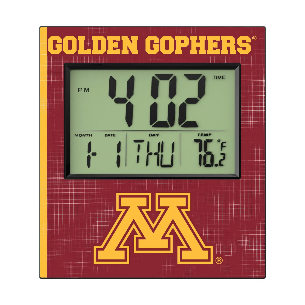 University of Minnesota Golden Gophers Hatch Wall Clock